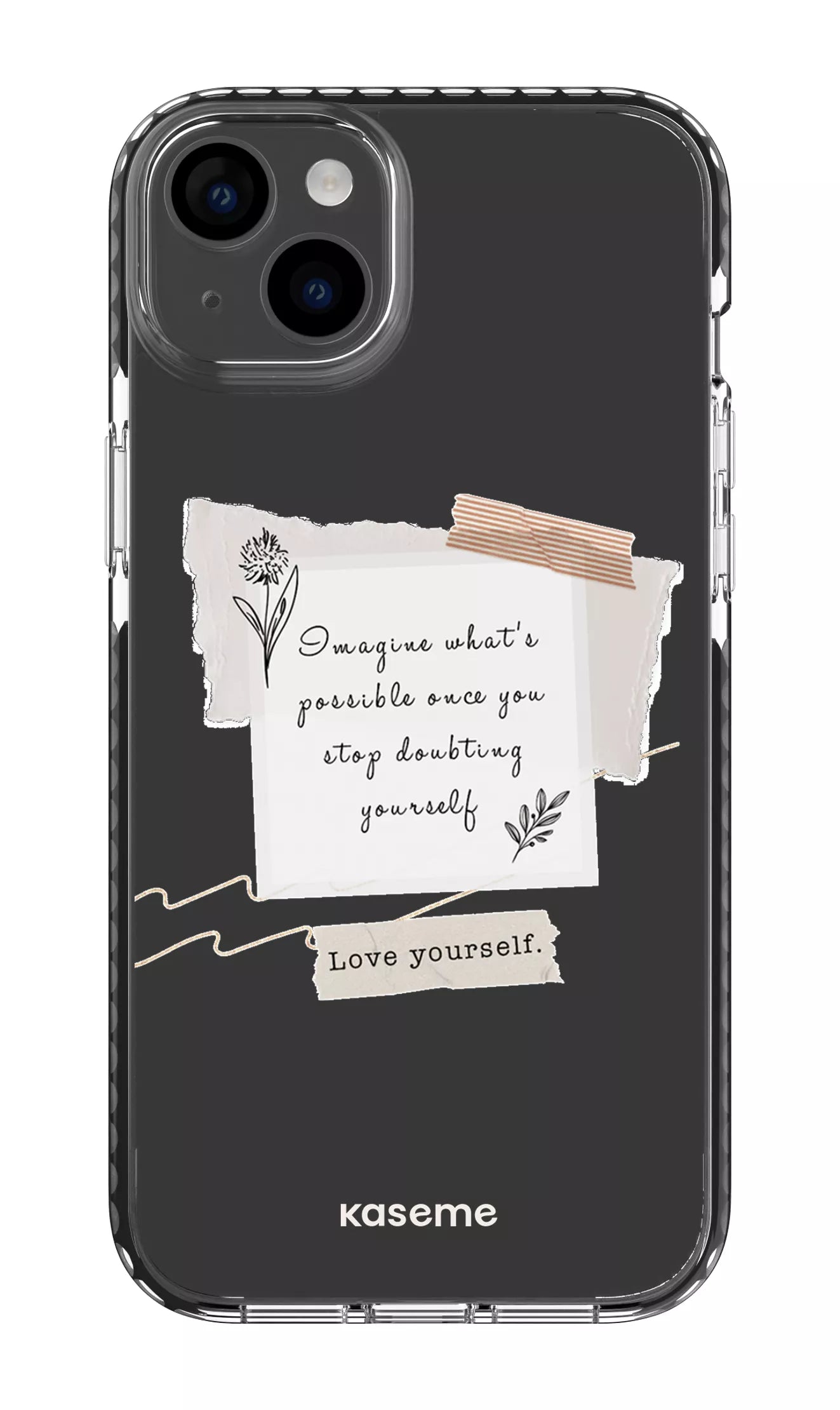 iPhone 14 Plus Clear Case Black Faith Clear Case -