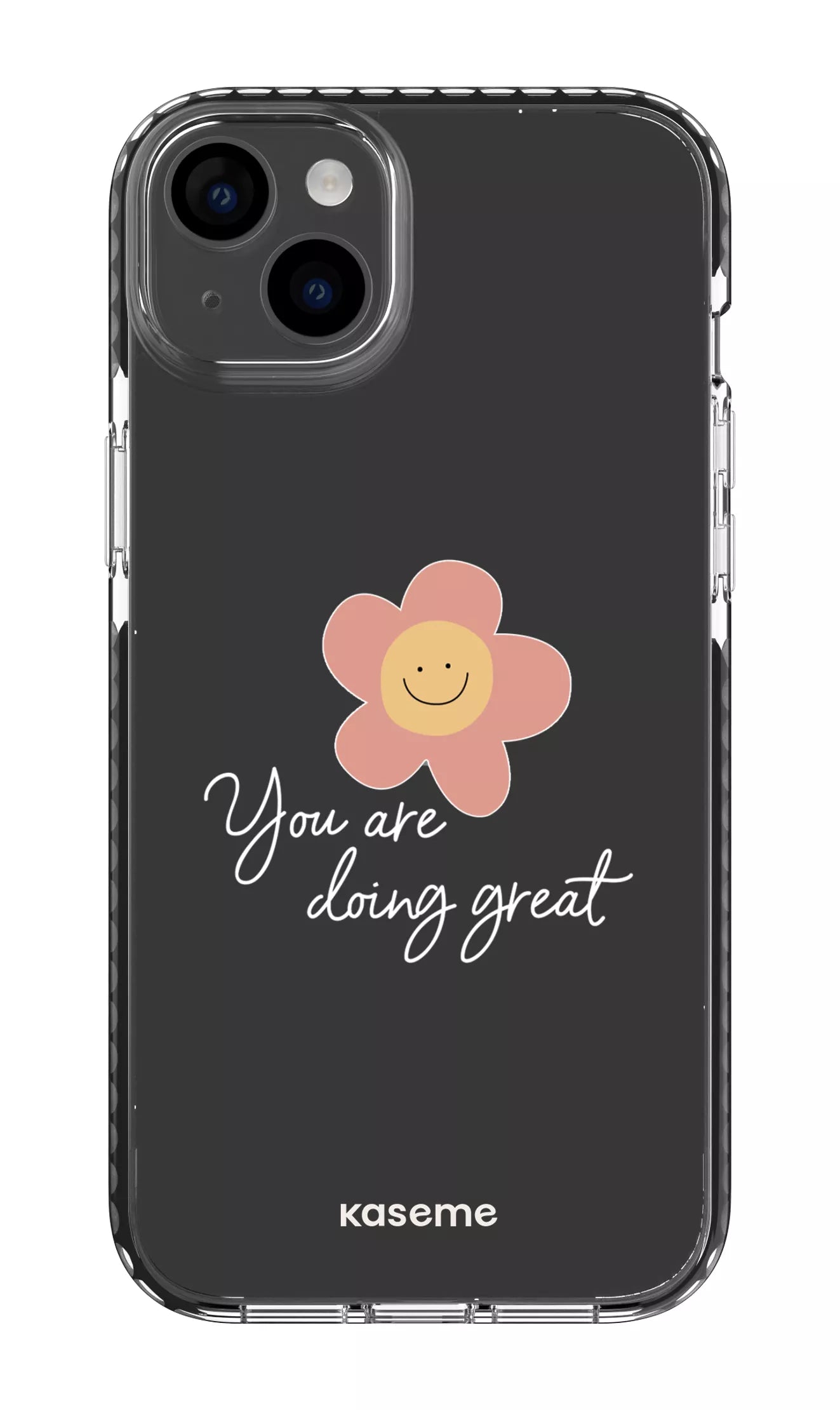 iPhone 14 Plus Clear Case Black Keep going Clear Case -