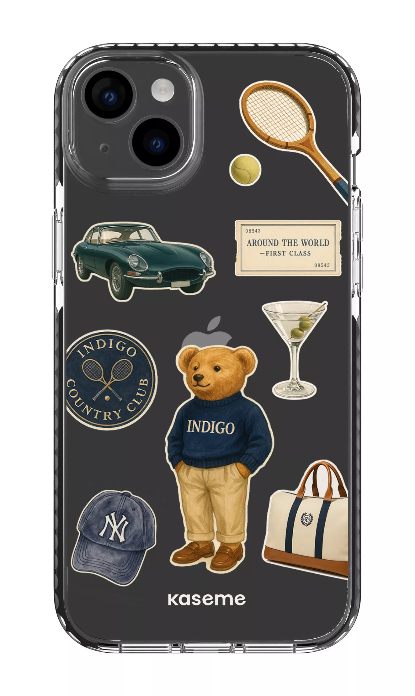 iPhone 14 Plus Clear Case Black Kingsley Clear Case -