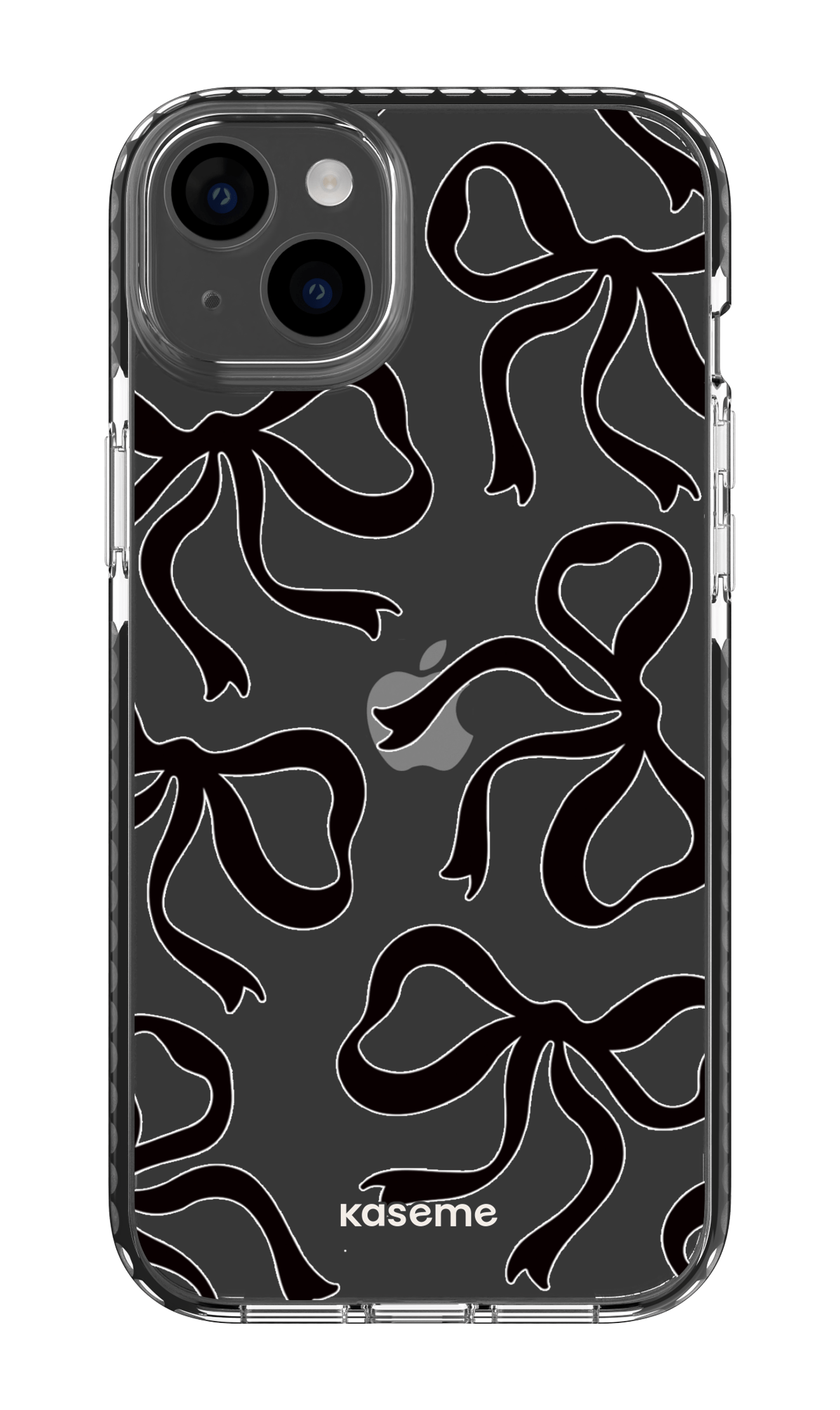 iPhone 14 Plus Clear Case Black Lace Black Clear Case -