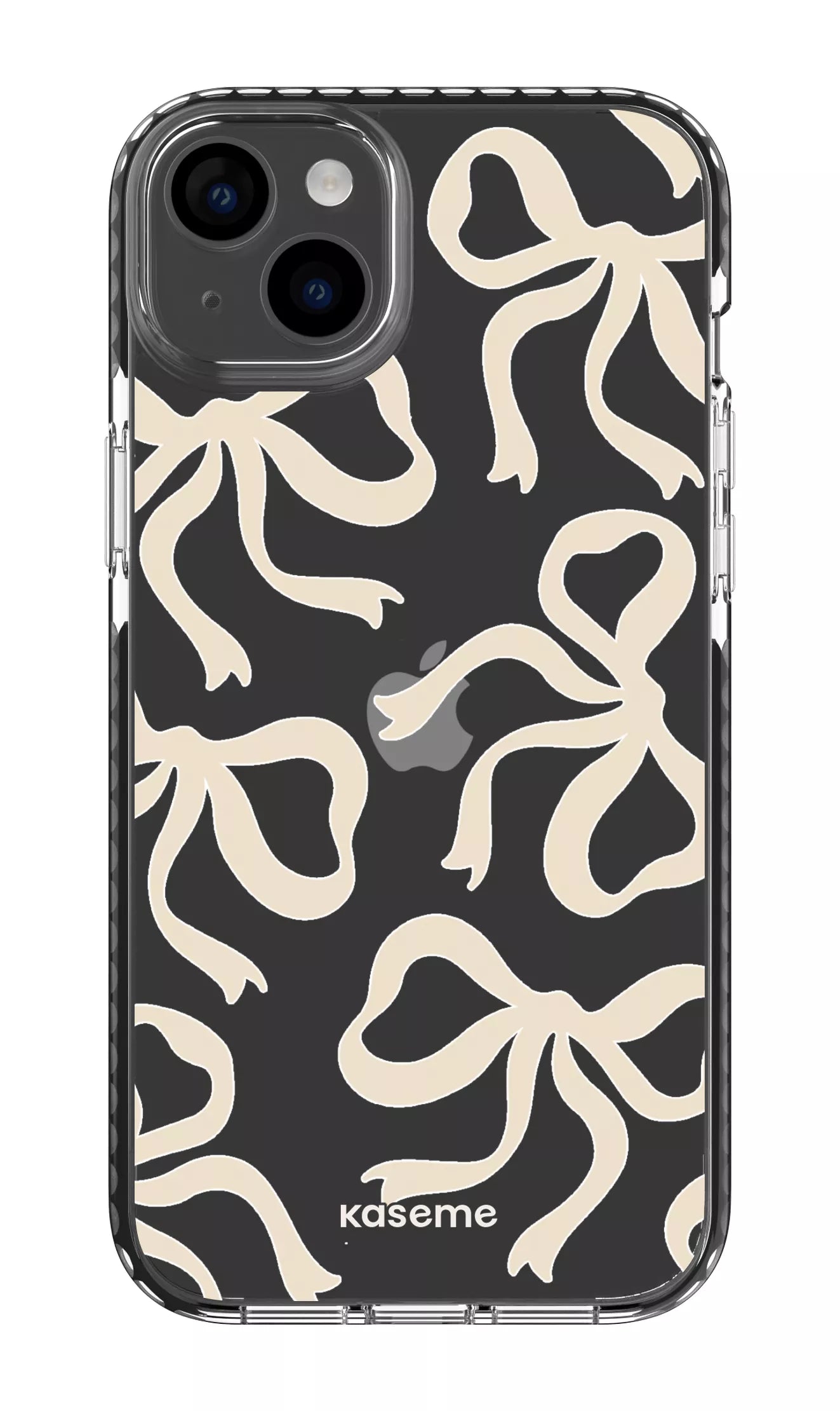 iPhone 14 Plus Clear Case Black Lace Clear Case -