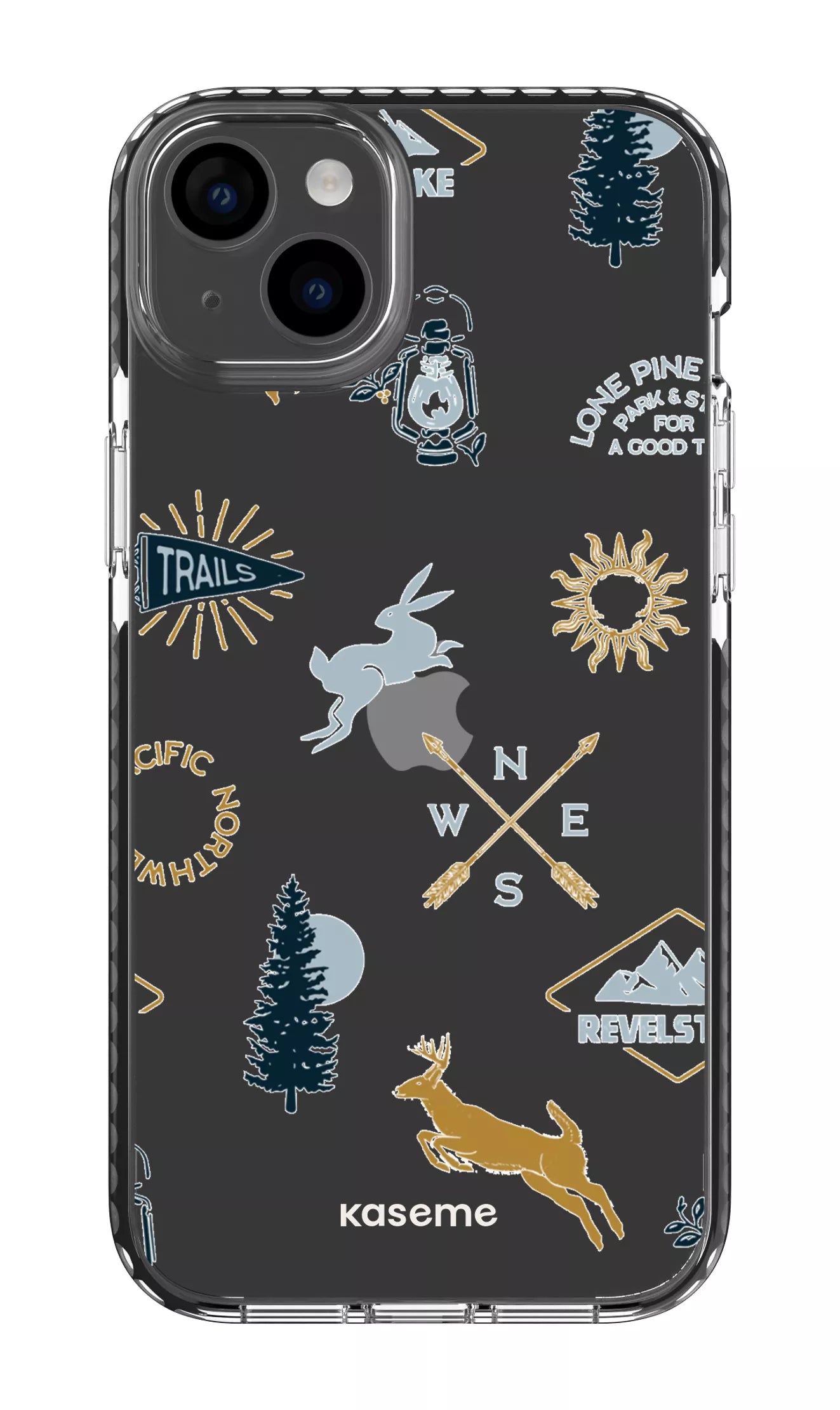 iPhone 14 Plus Clear Case Black Revelstoke white Clear Case -