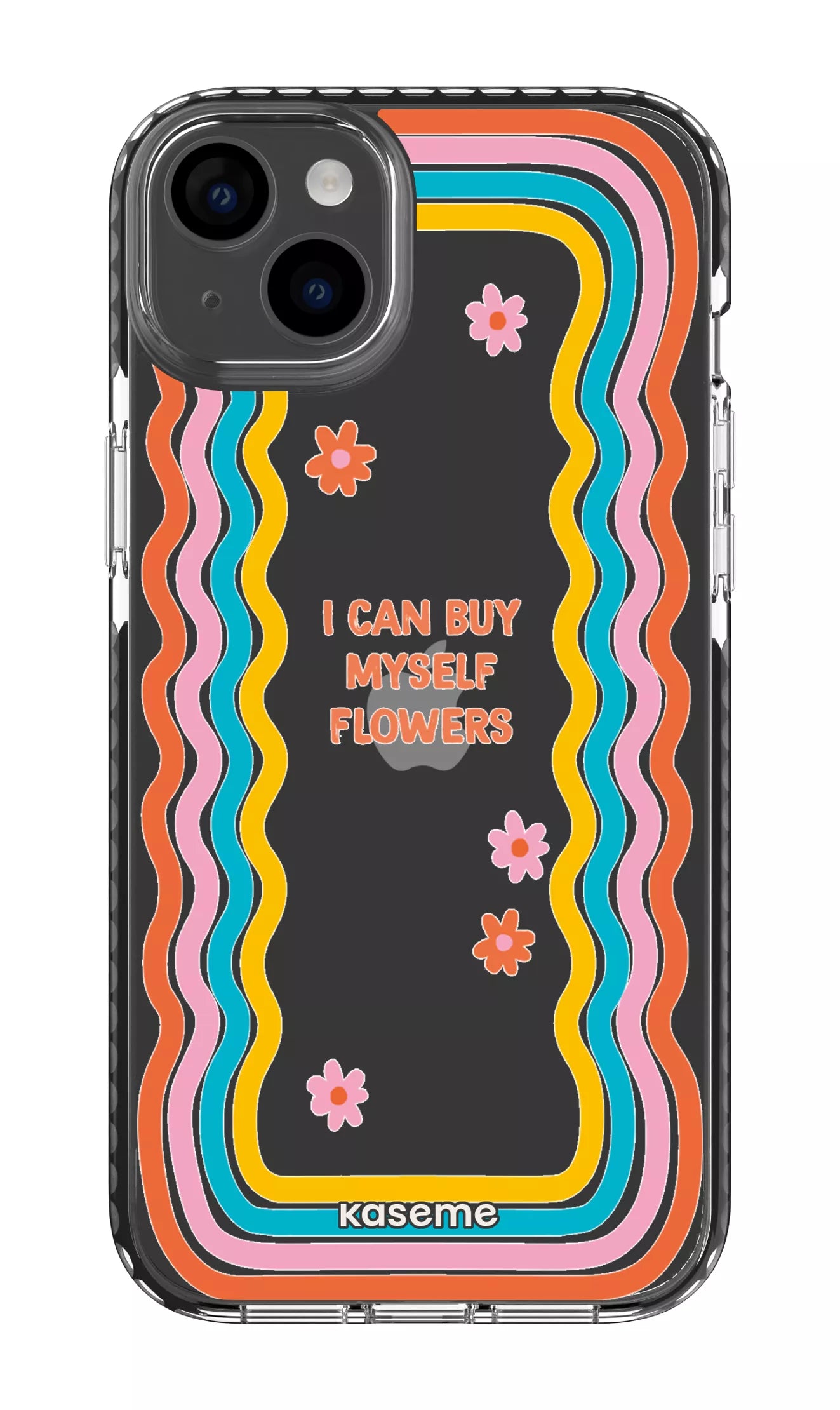 iPhone 14 Plus Clear Case Black She Can Clear Case -