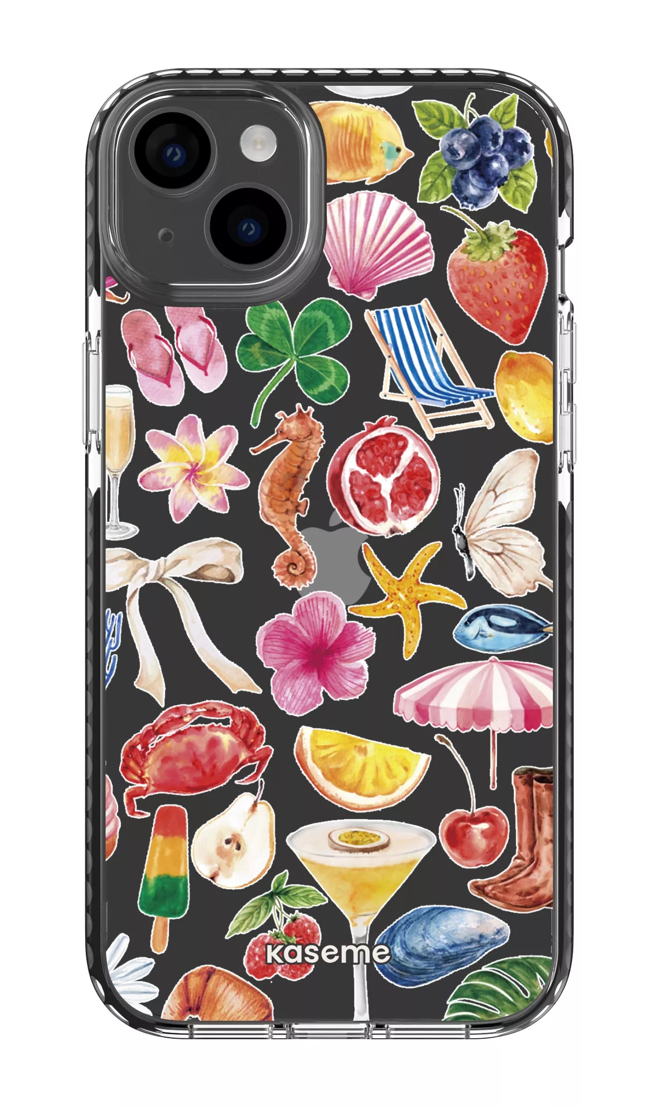 iPhone 14 Plus Clear Case Black St-Tropez Clear Case -