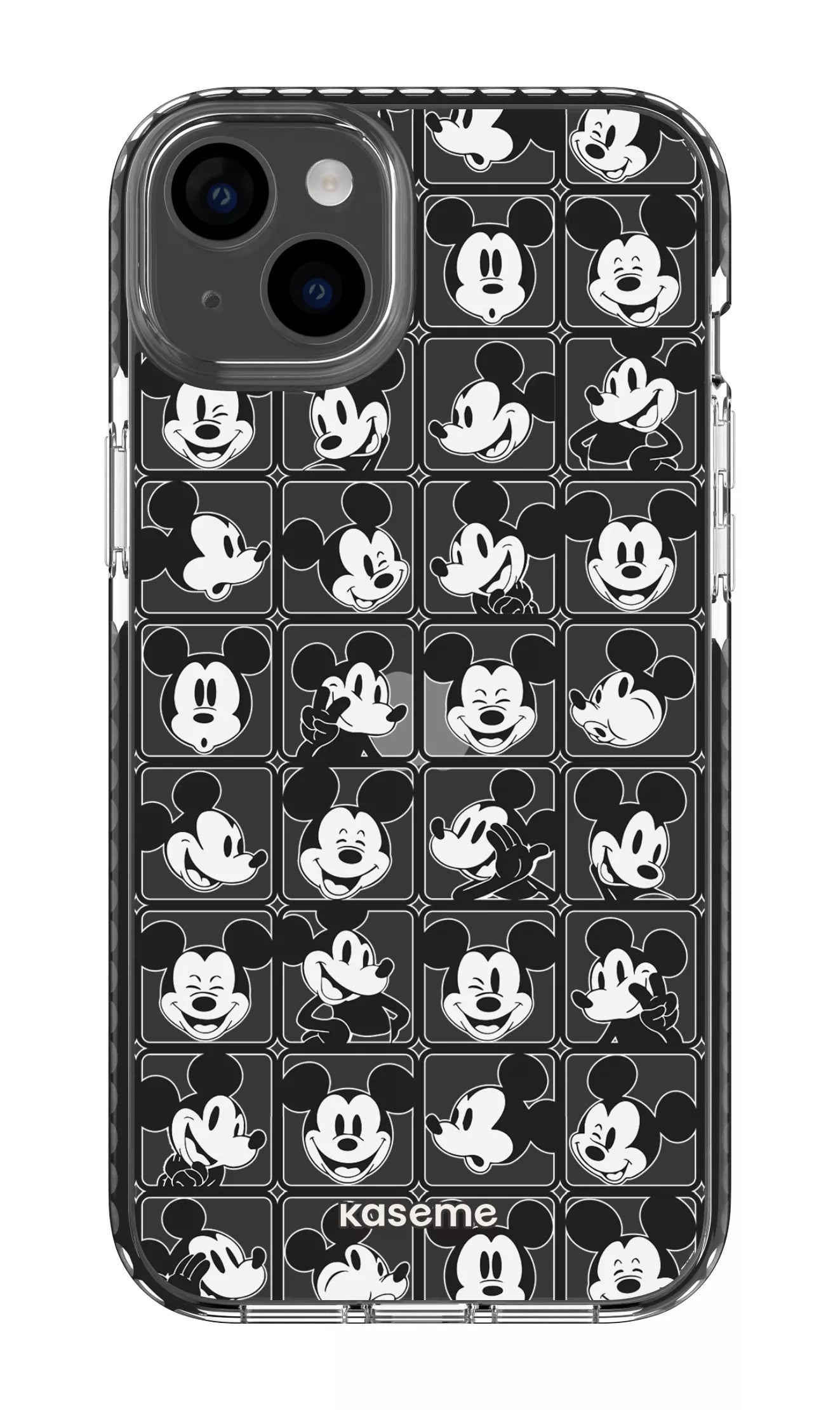 iPhone 14 Plus Clear Case Black Whimsy Clear Case -