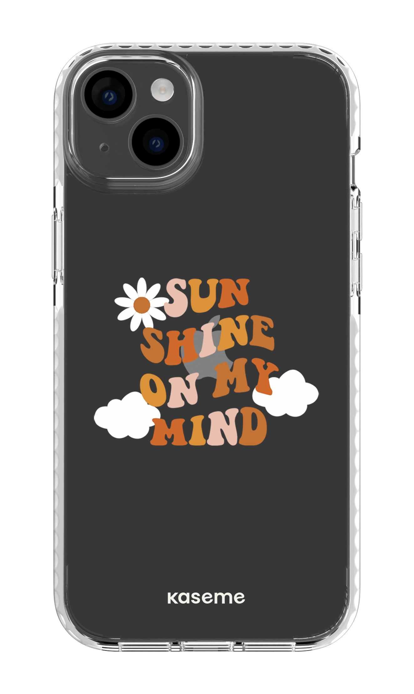 iPhone 14 Plus Clear Case White Cheerful Clear Case -