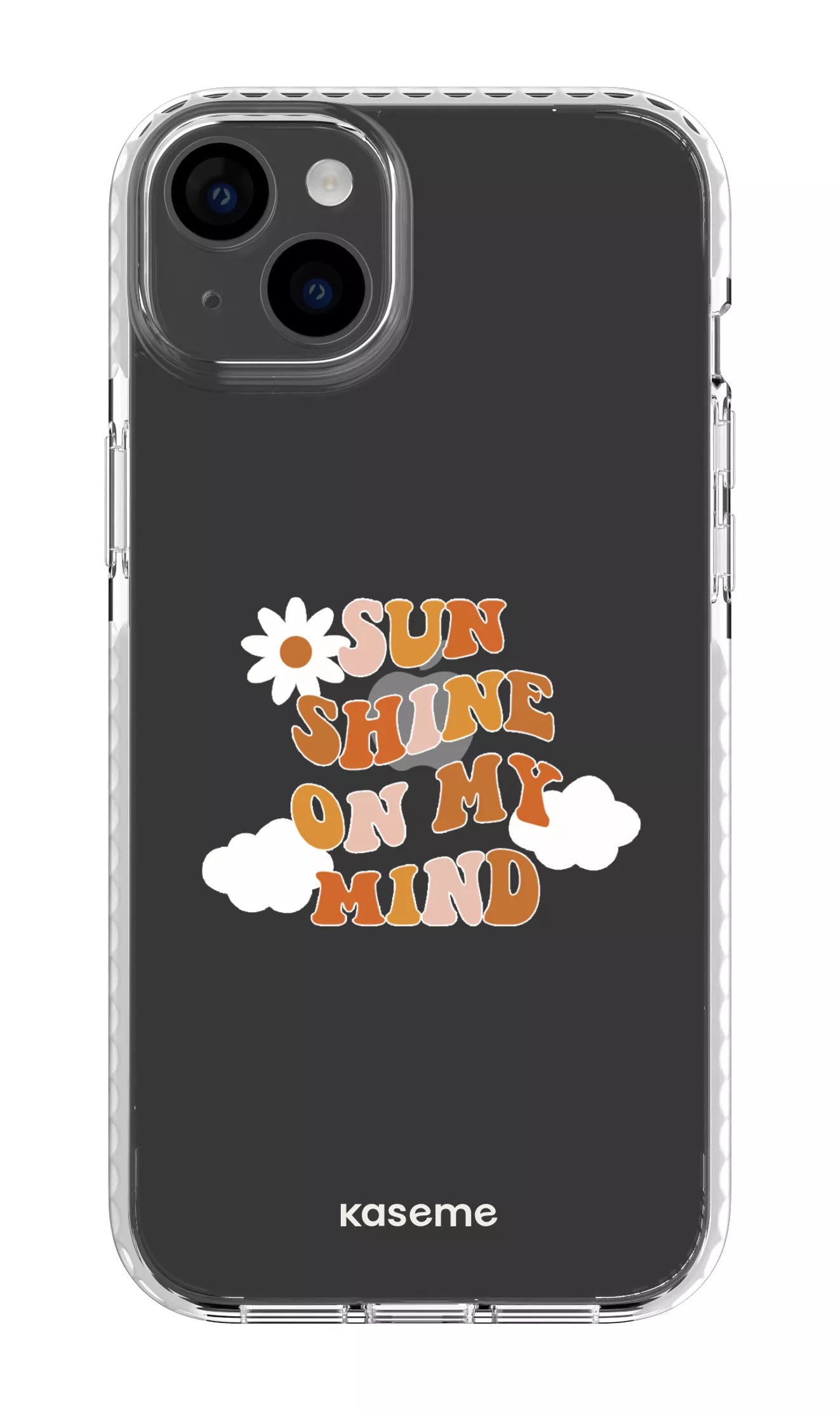 iPhone 14 Plus Clear Case White Cheerful Clear Case -