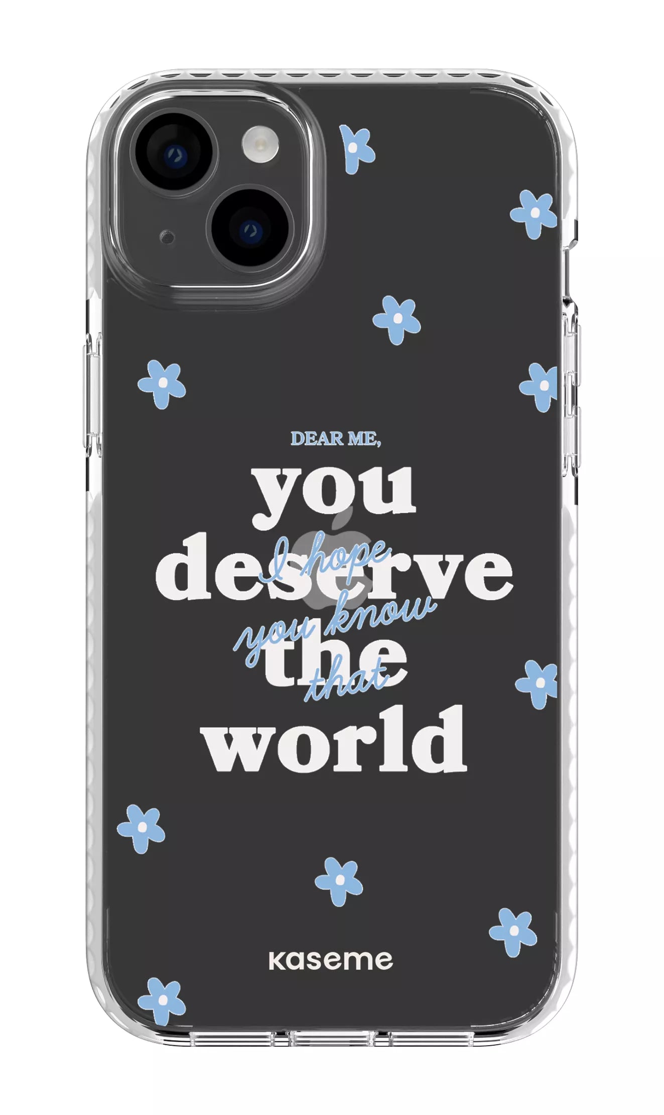 iPhone 14 Plus Clear Case White Dear Me Clear Case -