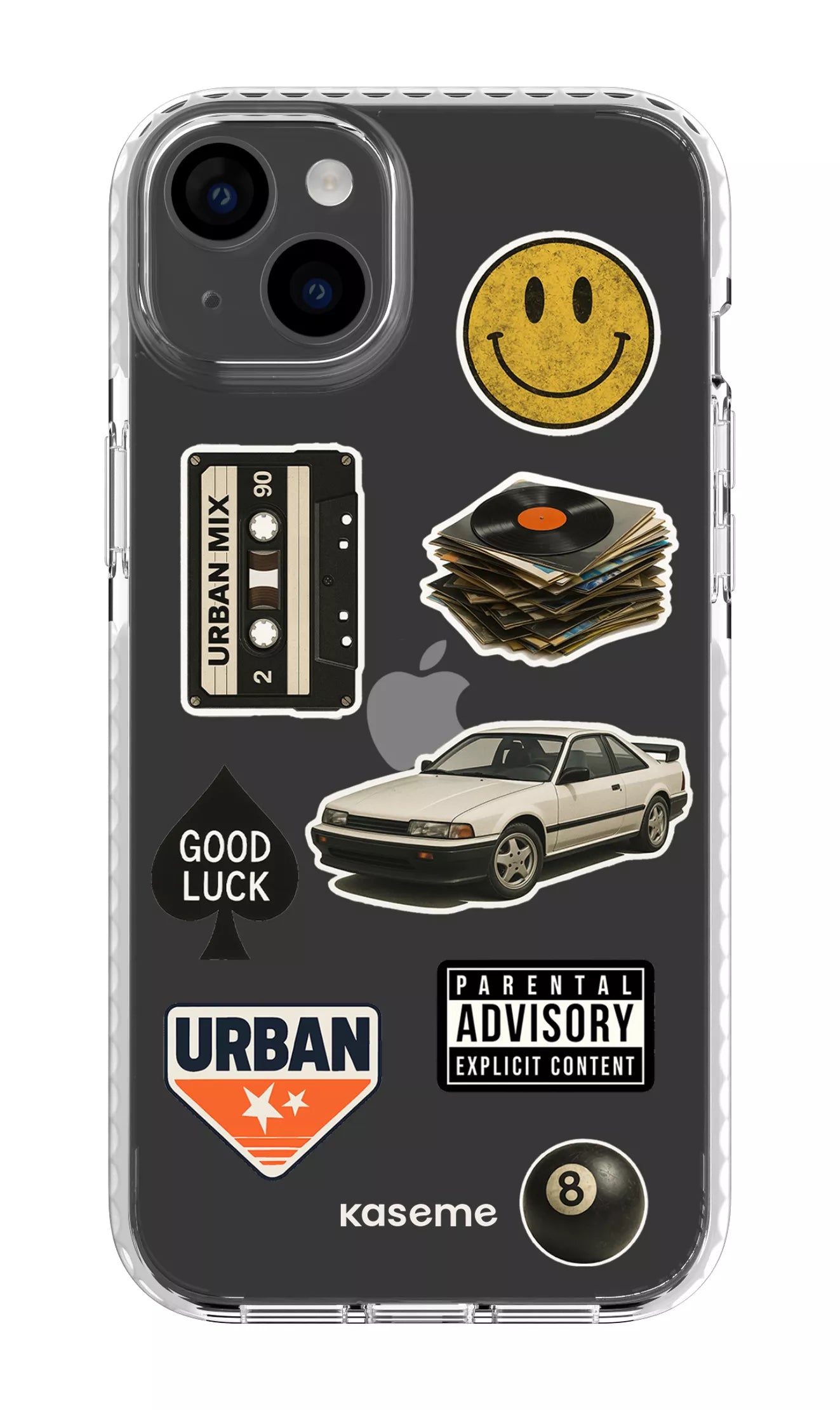 iPhone 14 Plus Clear Case White Downtown Clear Case -