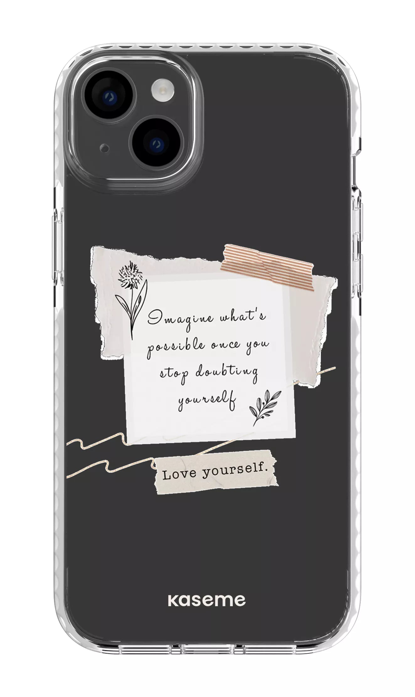 iPhone 14 Plus Clear Case White Faith Clear Case -