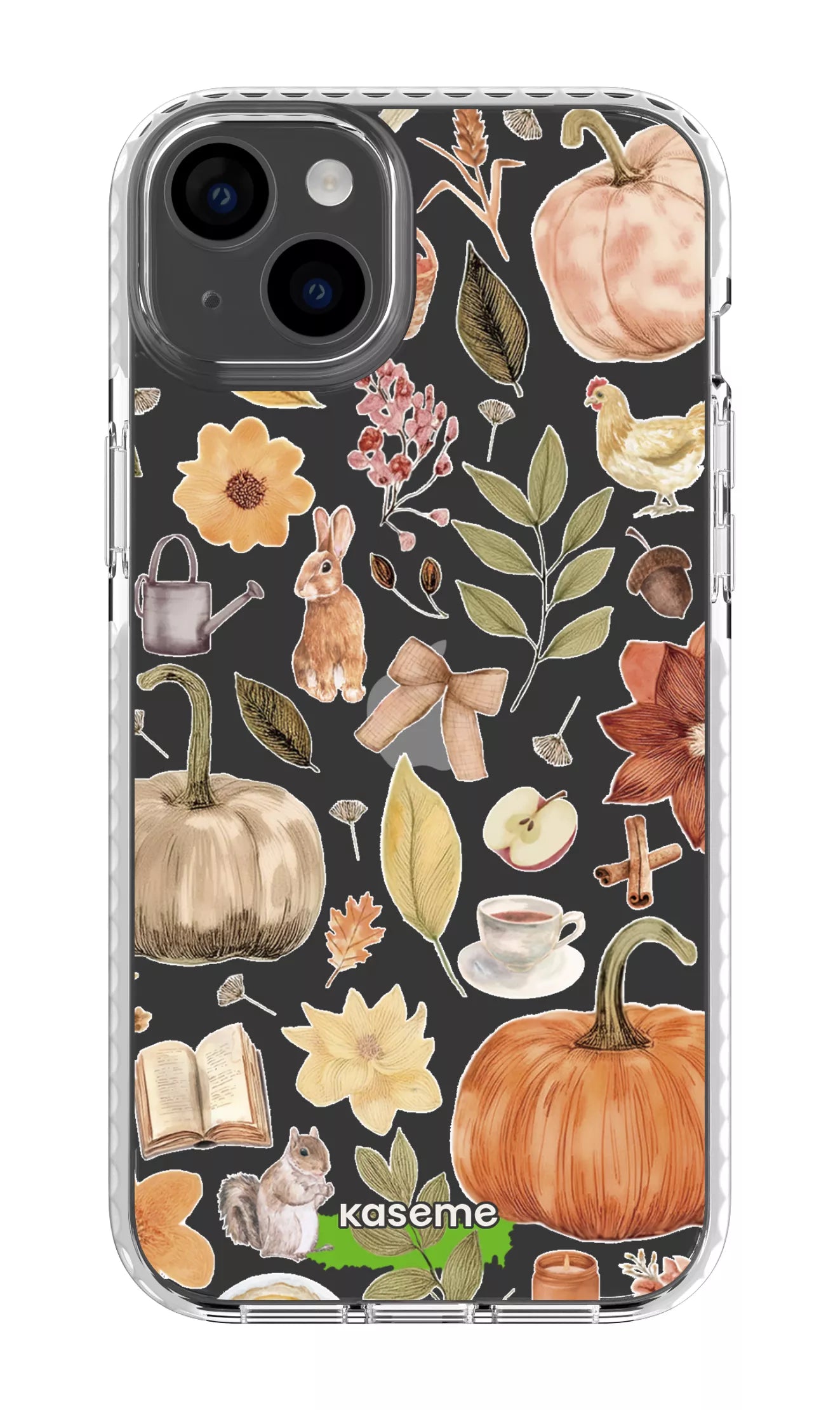 iPhone 14 Plus Clear Case White Harvest Hues Clear Case -