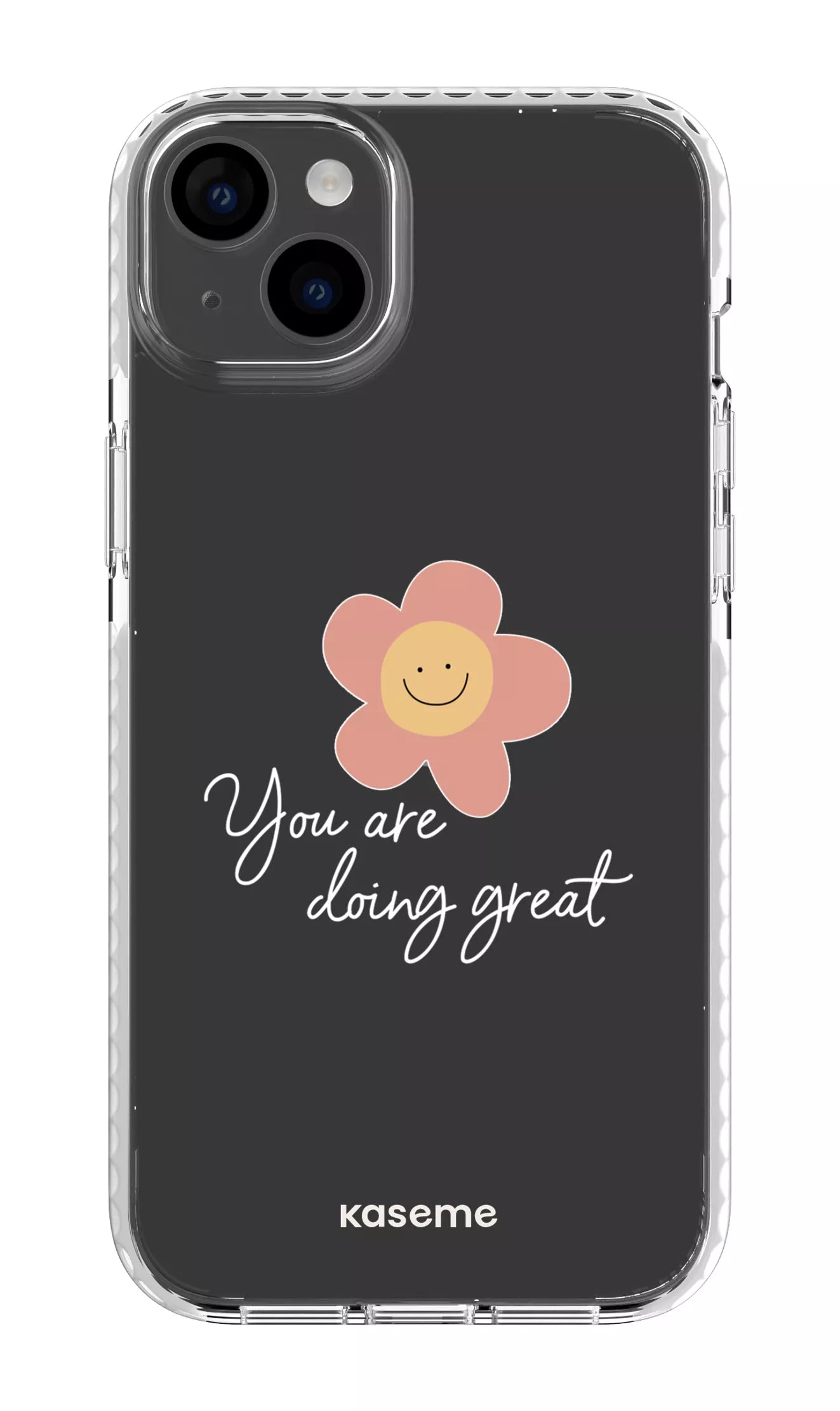 iPhone 14 Plus Clear Case White Keep going Clear Case -