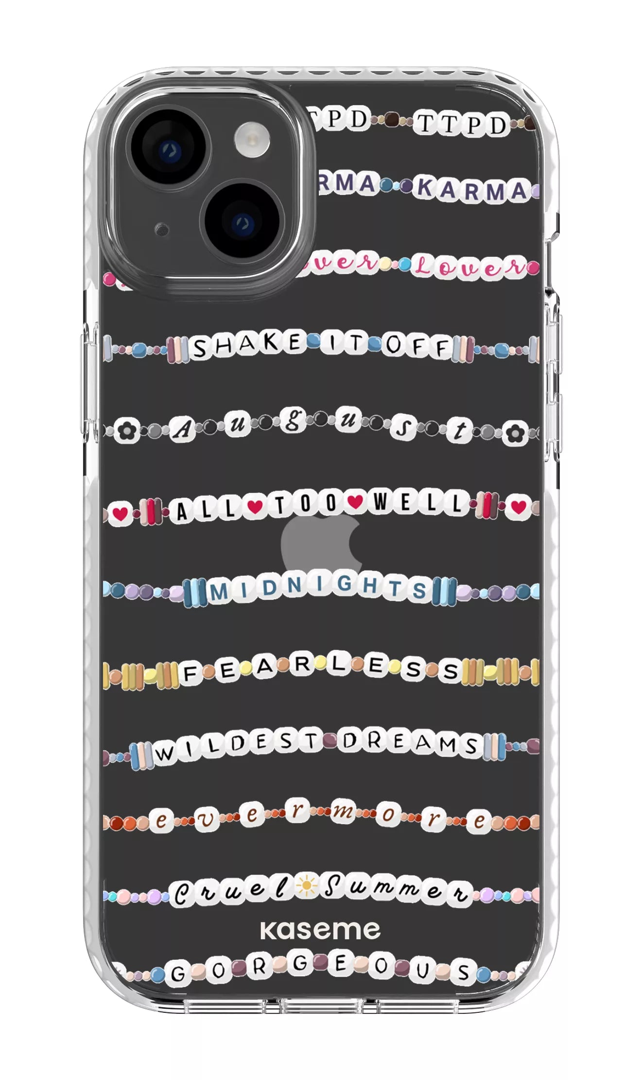 iPhone 14 Plus Clear Case White Love Story Clear Case -