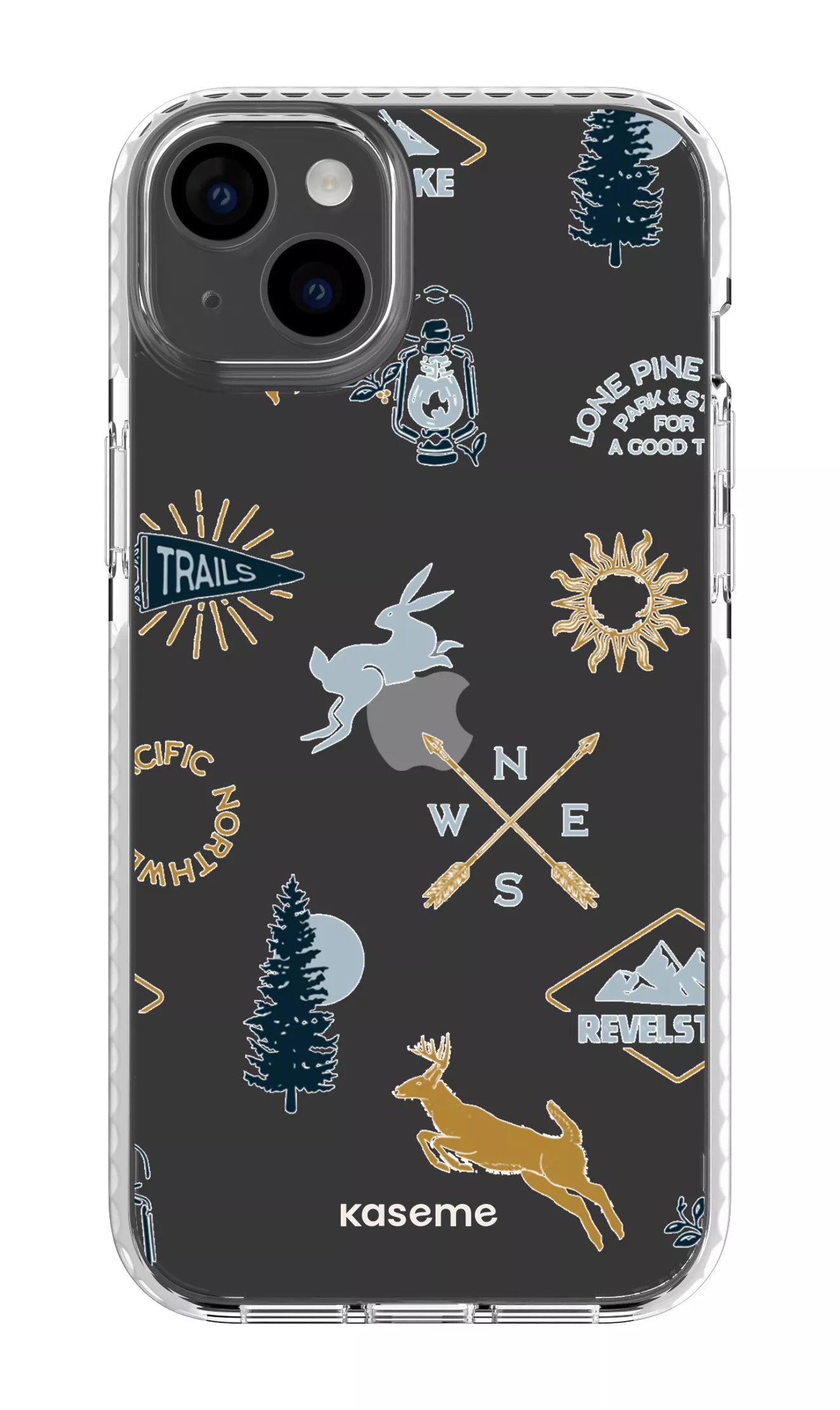 iPhone 14 Plus Clear Case White Revelstoke white Clear Case -