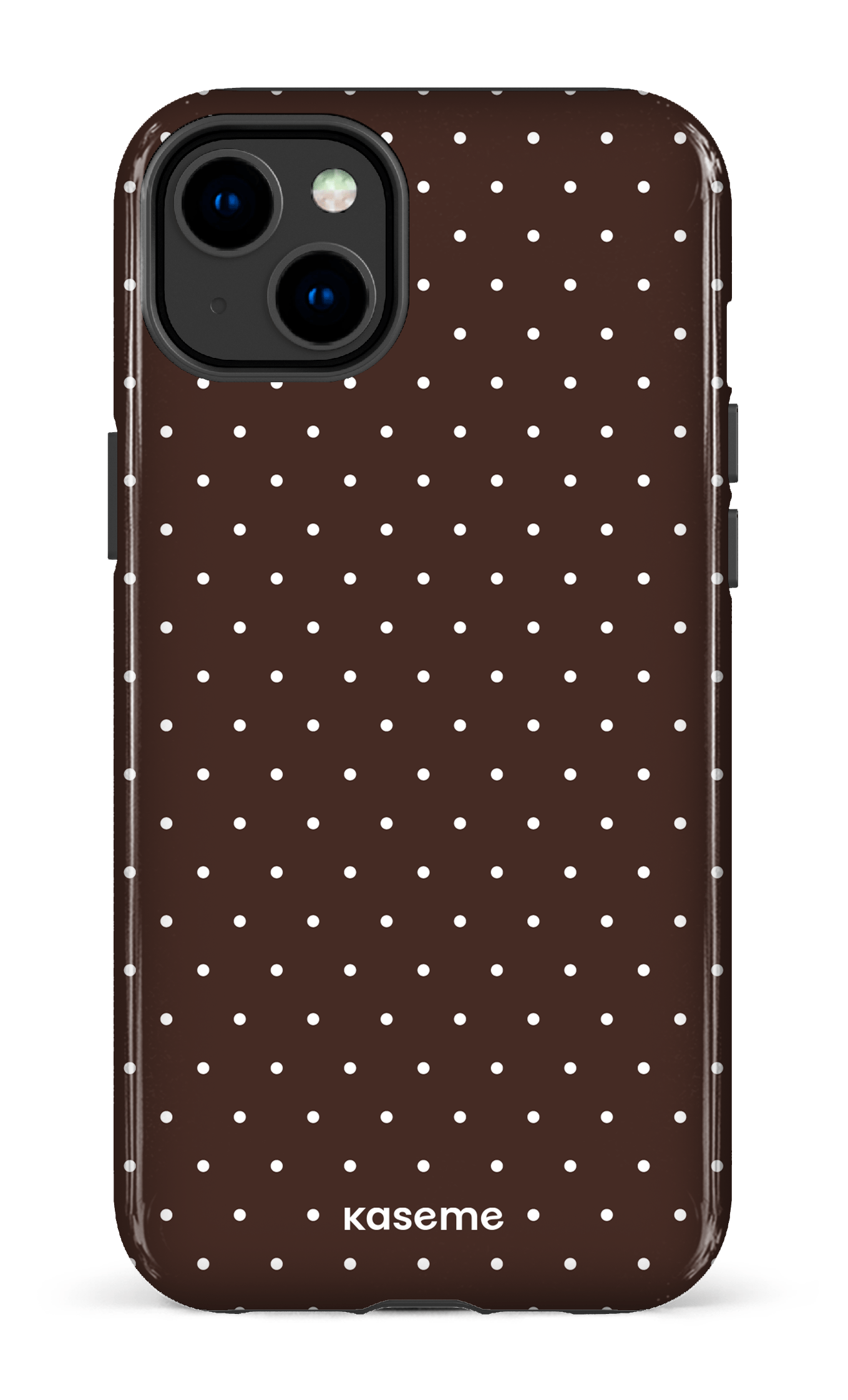 iPhone 14 Plus Tough Gloss Ditsy Brown -