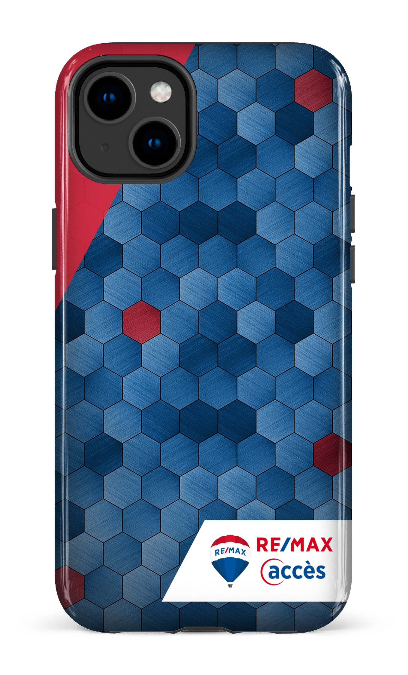 iPhone 14 Plus Tough Gloss Exagones texturés -