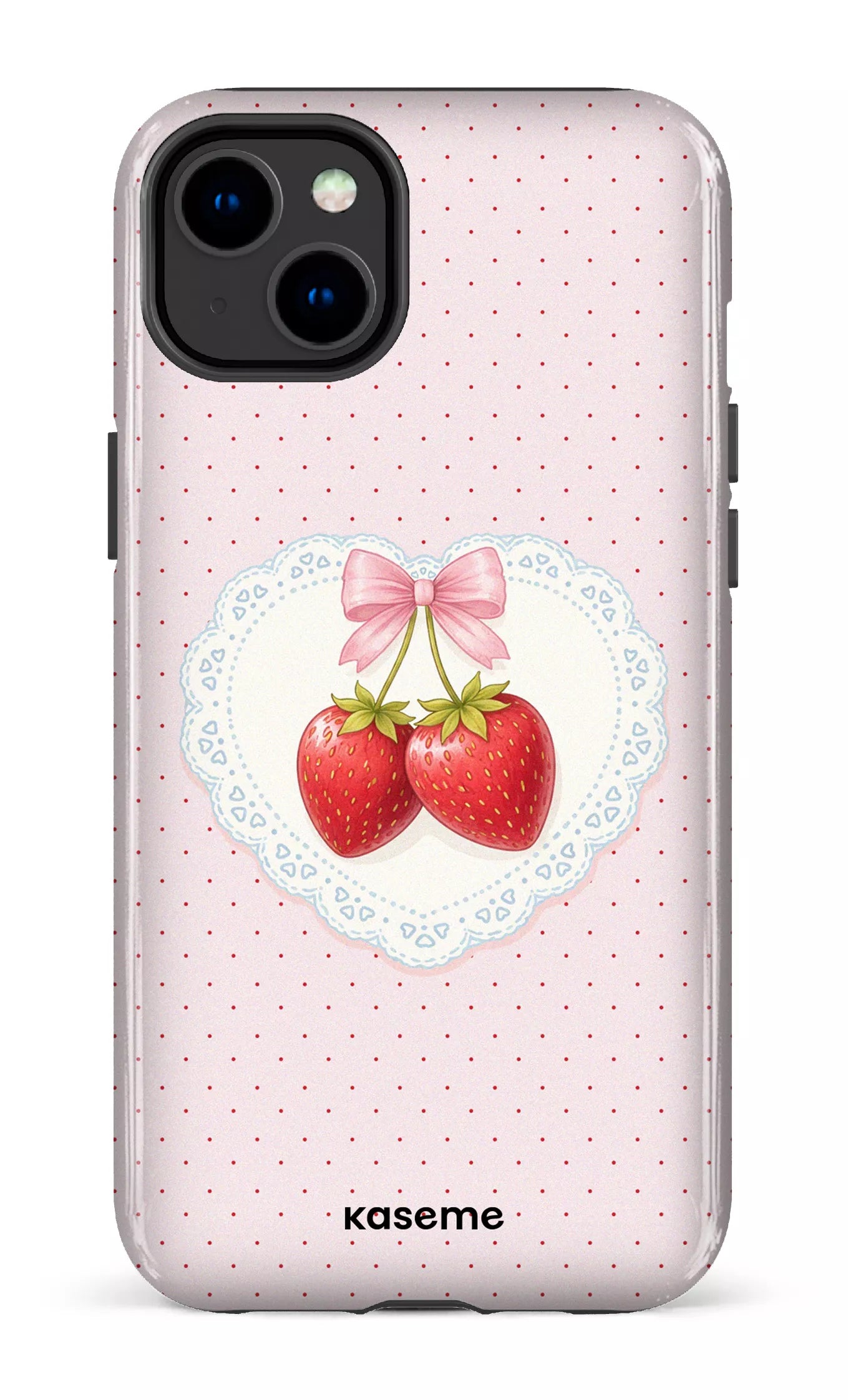 iPhone 14 Plus Tough Gloss Fresa Lace Pink -