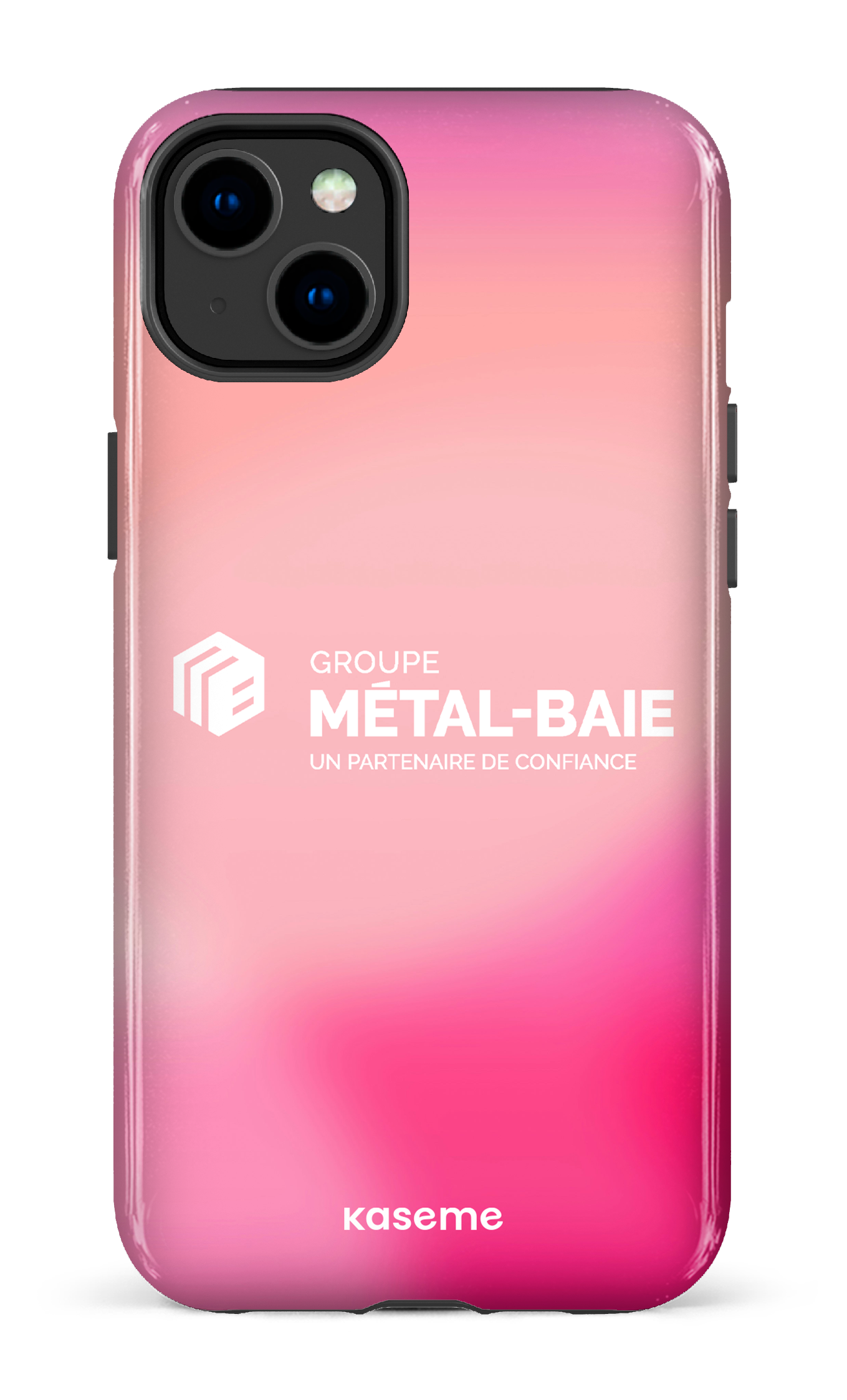 iPhone 14 Plus Tough Gloss Métal-Baie Tie-Dye -
