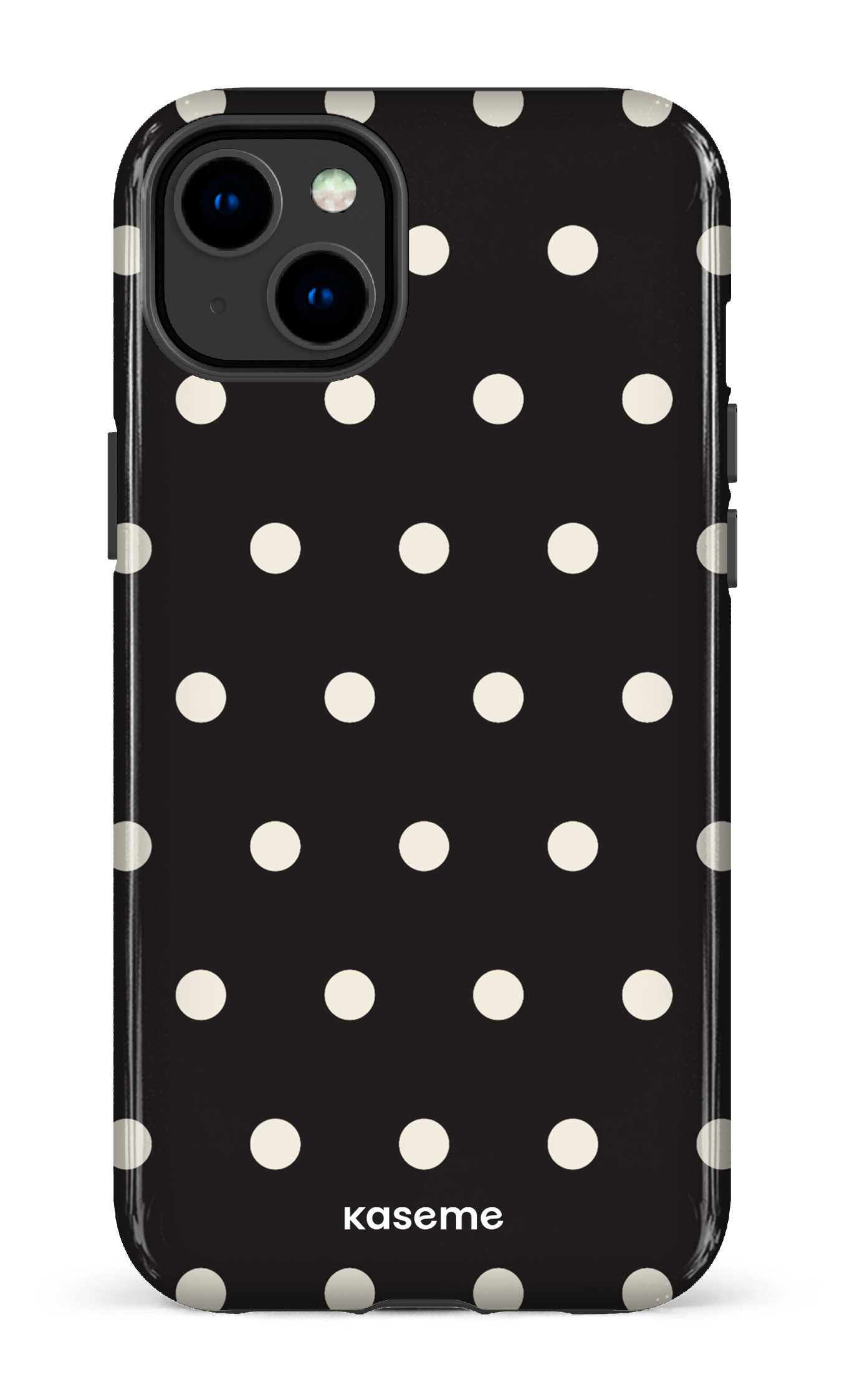 iPhone 14 Plus Tough Gloss Polka Black -