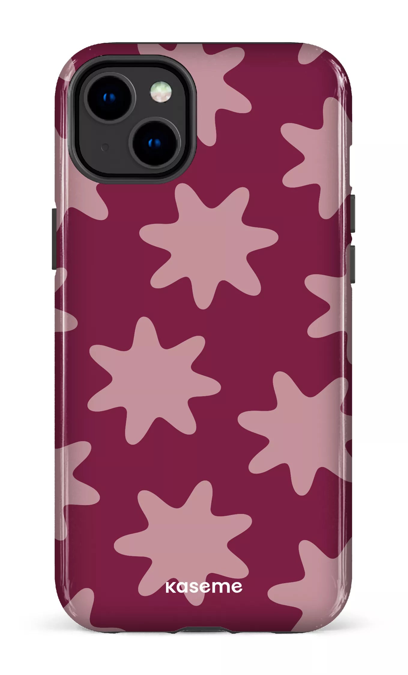 iPhone 14 Plus Tough Gloss Unframed Burgundy -