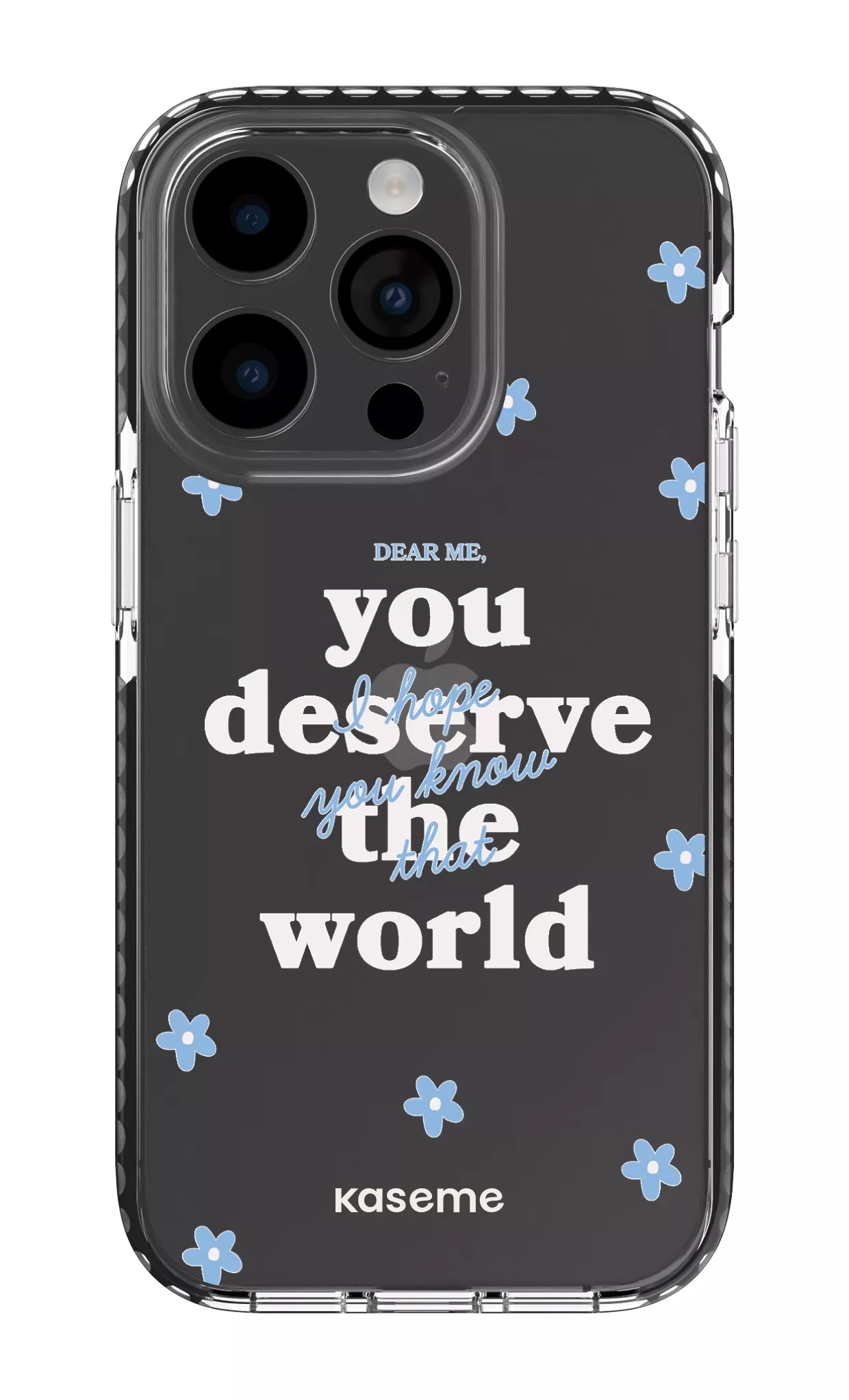 iPhone 14 Pro Clear Case - Black Dear Me Clear Case -