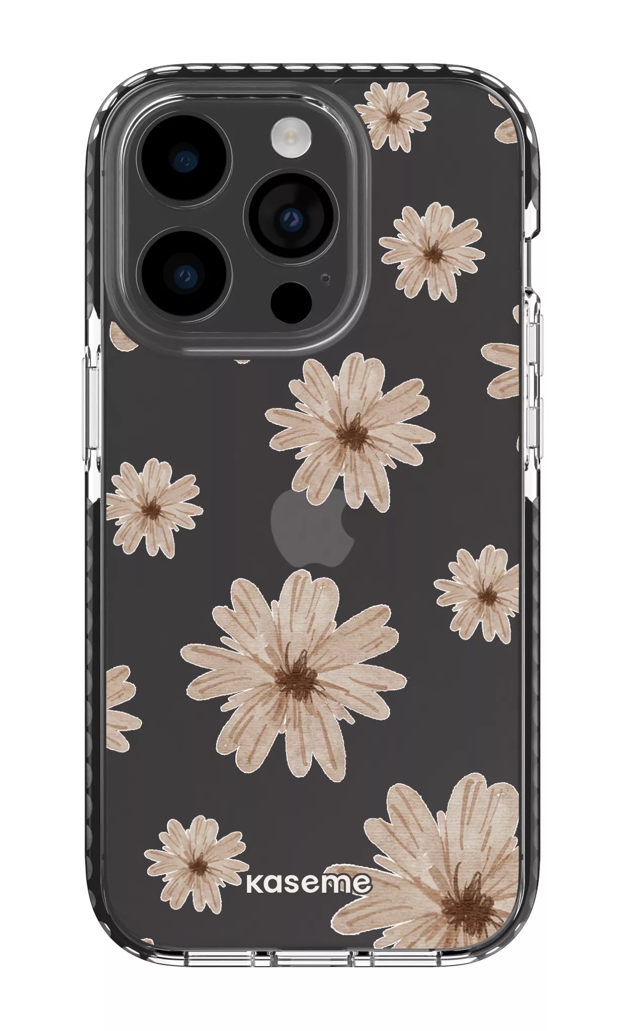 iPhone 14 Pro Clear Case - Black Delicate Dreams Clear Case -