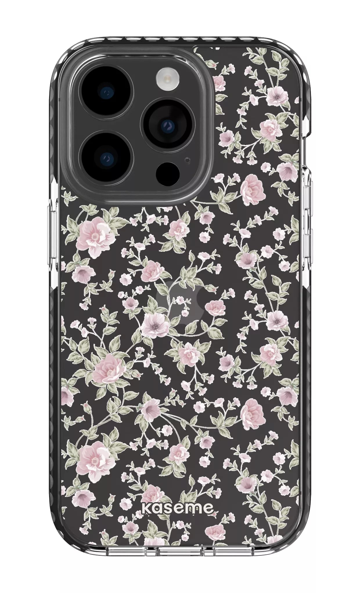 iPhone 14 Pro Clear Case - Black La Vie en Rose Clear Case -