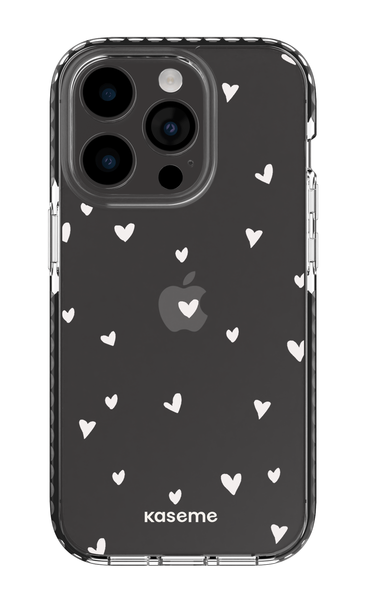 iPhone 14 Pro Clear Case - Black Lovely Clear Case -