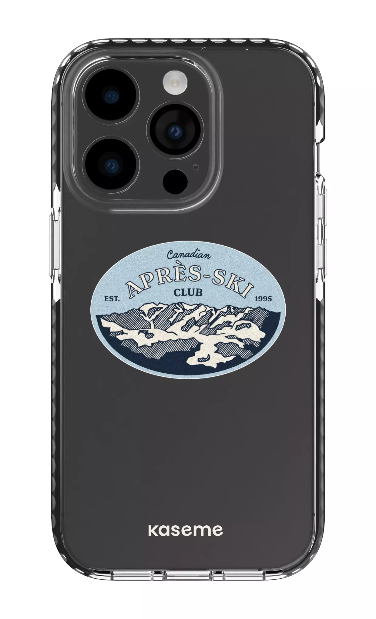 iPhone 14 Pro Clear Case - Black Whistler Clear Case -