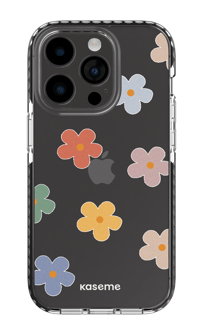 iPhone 14 Pro Clear Case - Black Woodstock Big Clear Case -