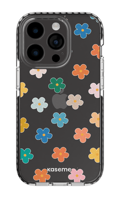 iPhone 14 Pro Clear Case - Black Woodstock Clear Case -