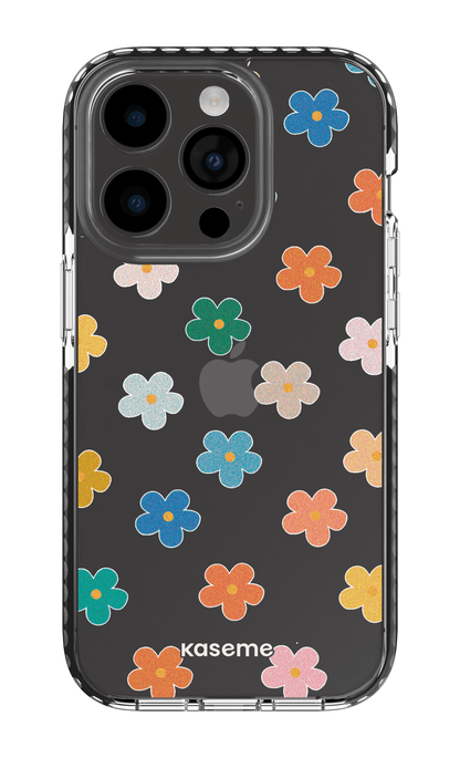 iPhone 14 Pro Clear Case - Black Woodstock Clear Case -