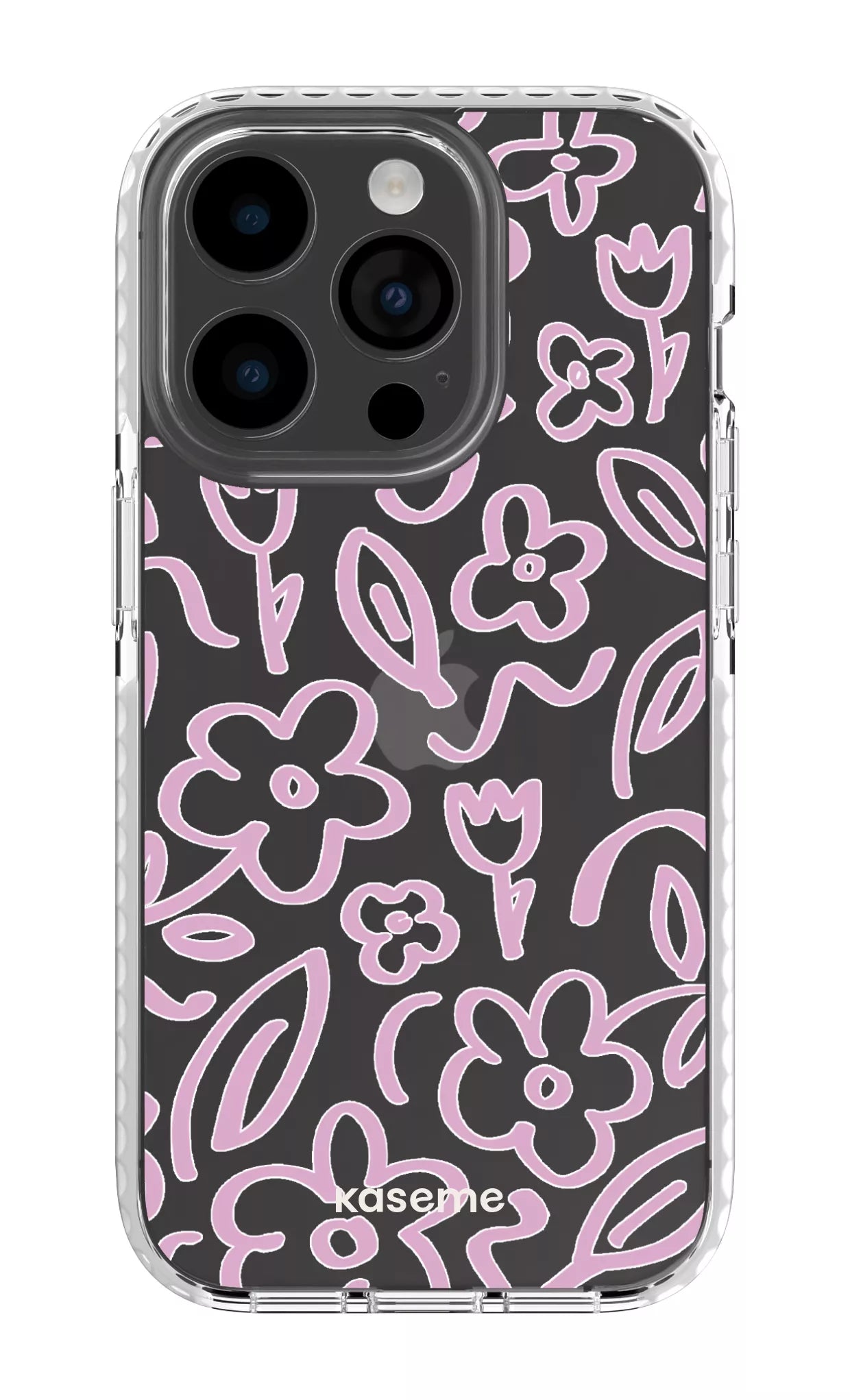 iPhone 14 Pro Clear Case white Brooklyn pink Clear Case -