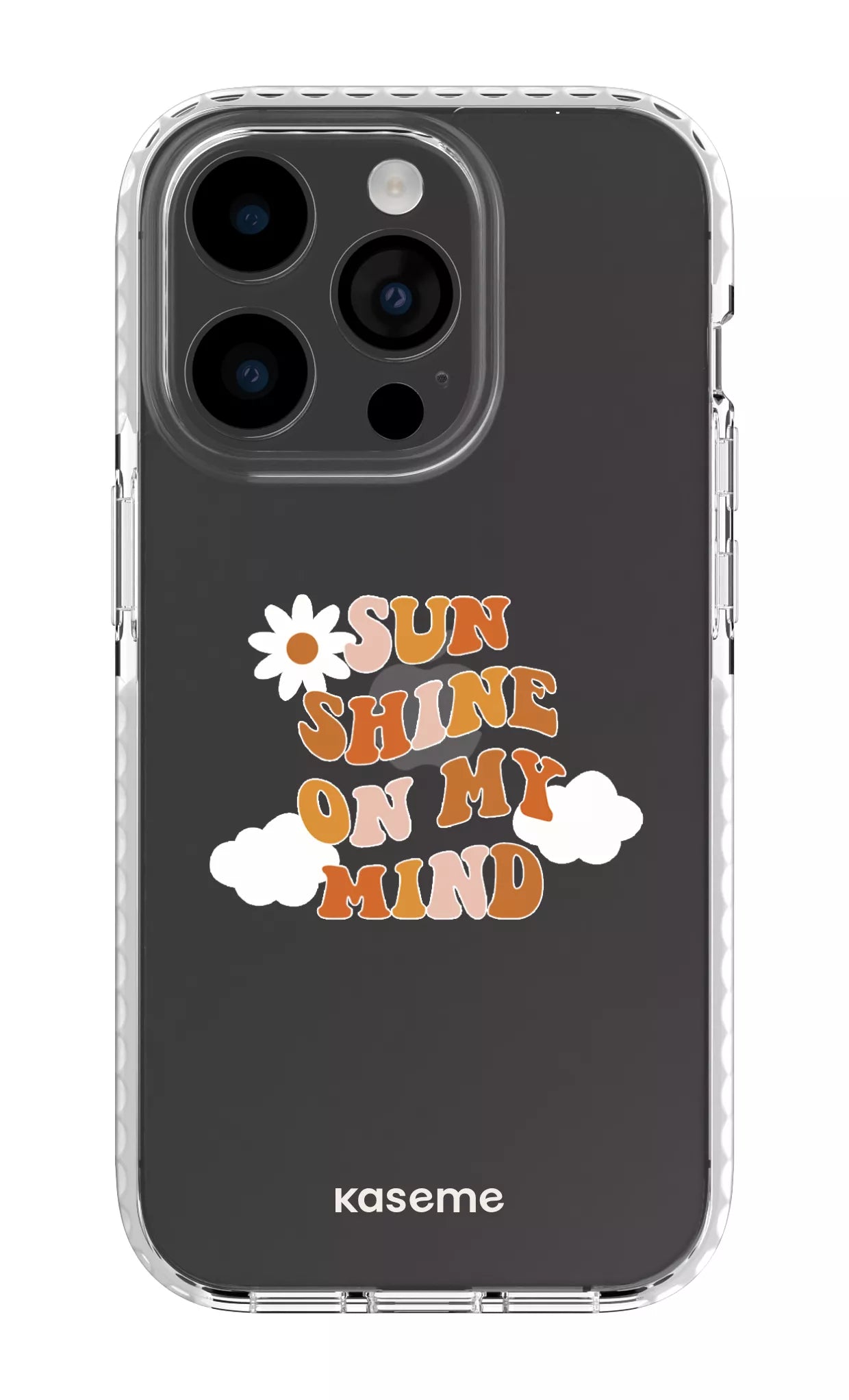 iPhone 14 Pro Clear Case white Cheerful Clear Case -