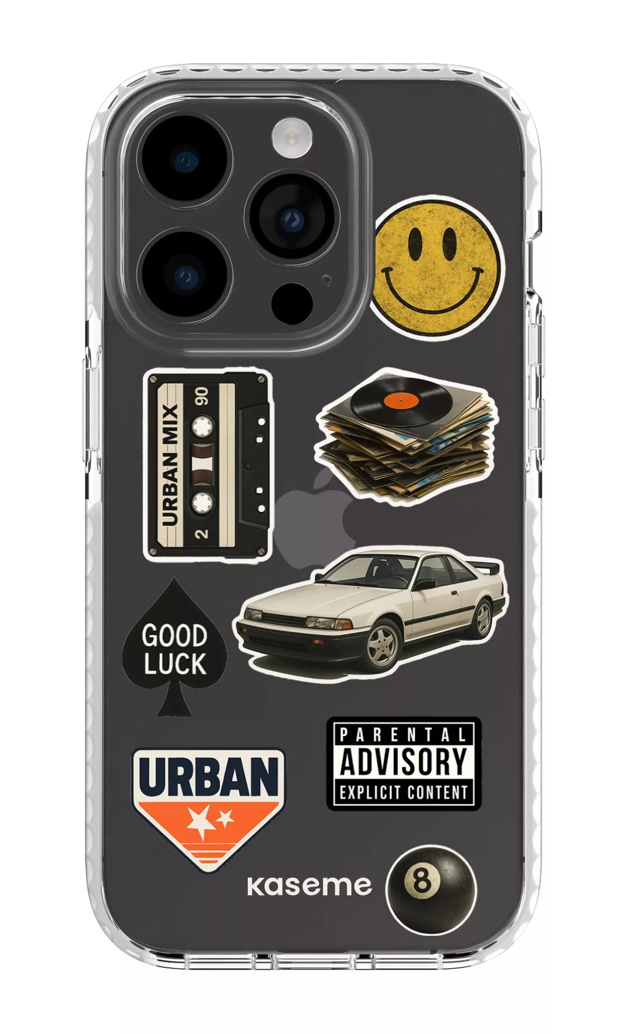 iPhone 14 Pro Clear Case white Downtown Clear Case -