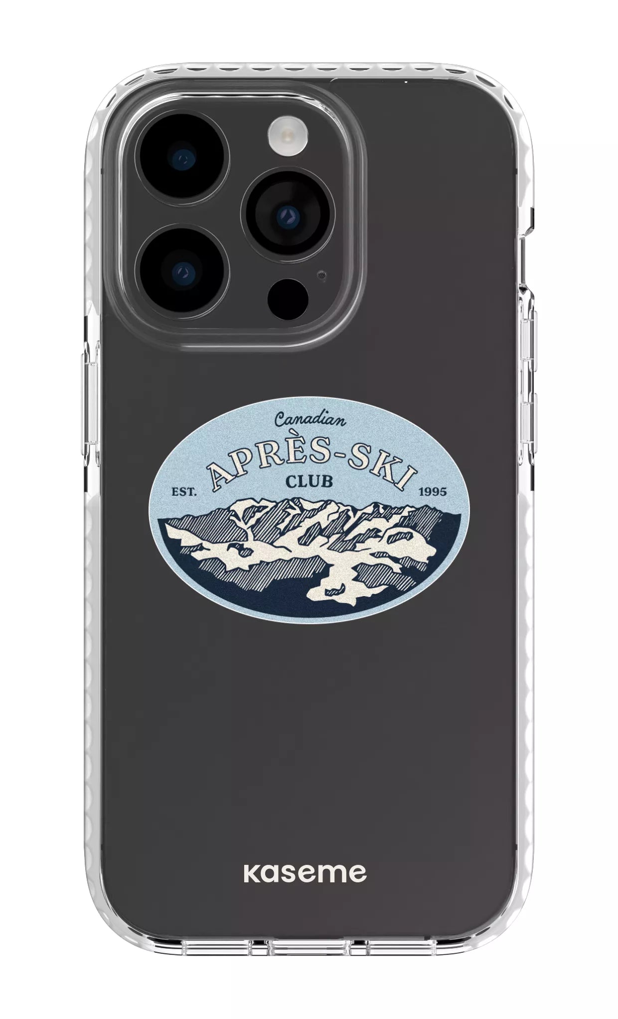 iPhone 14 Pro Clear Case white Whistler Clear Case -