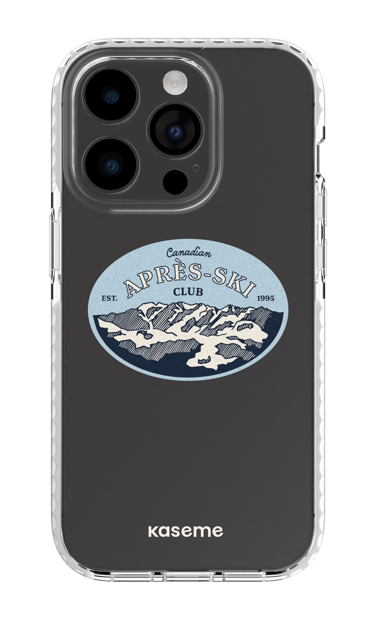 iPhone 14 Pro Clear Case white Whistler Clear Case -