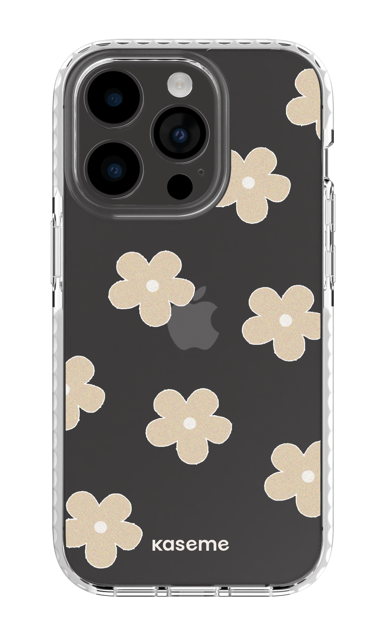 iPhone 14 Pro Clear Case white Woodstock Beige Clear Case -