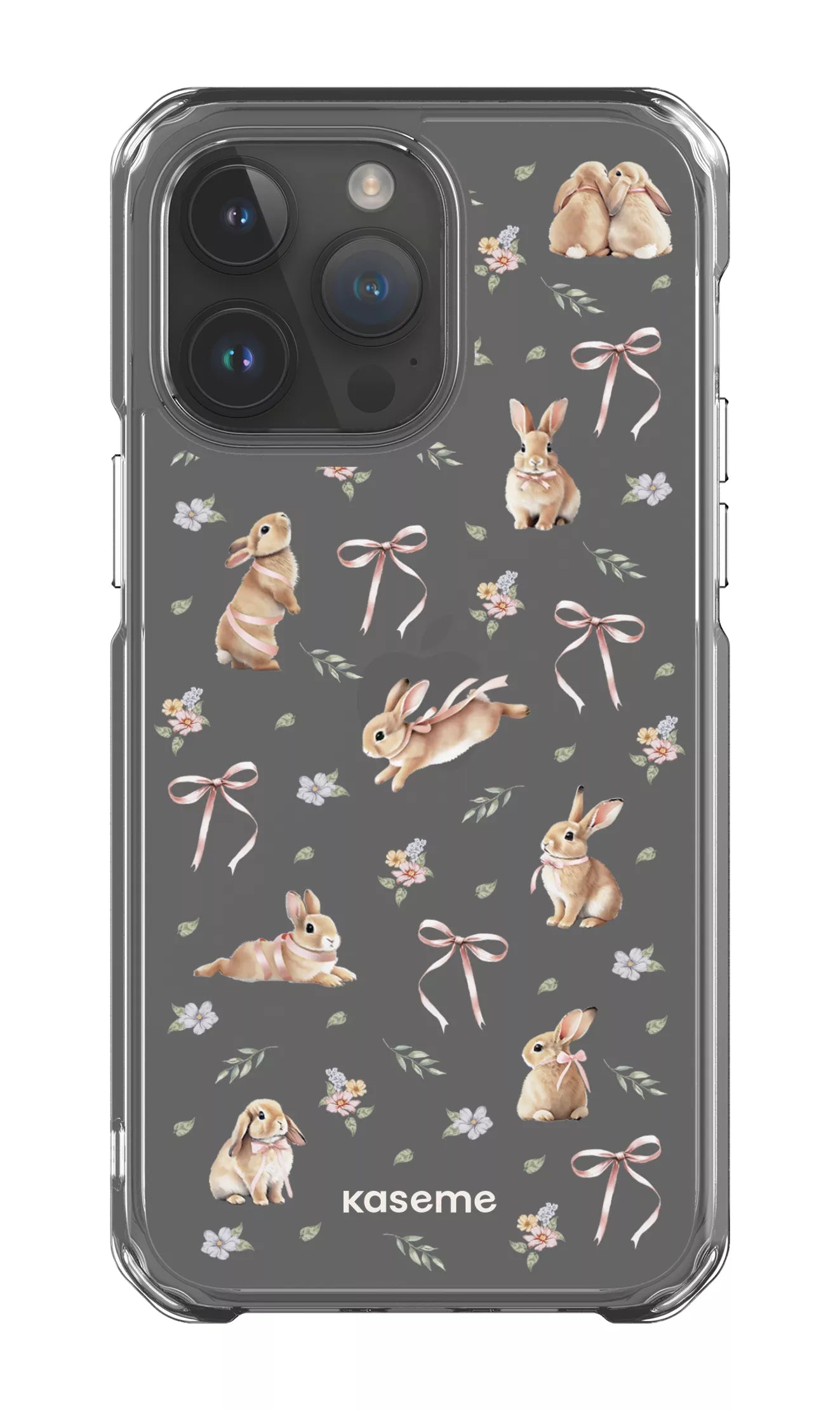 iPhone 14 Pro Max Clear Case Bunny Bloom Clear Case -