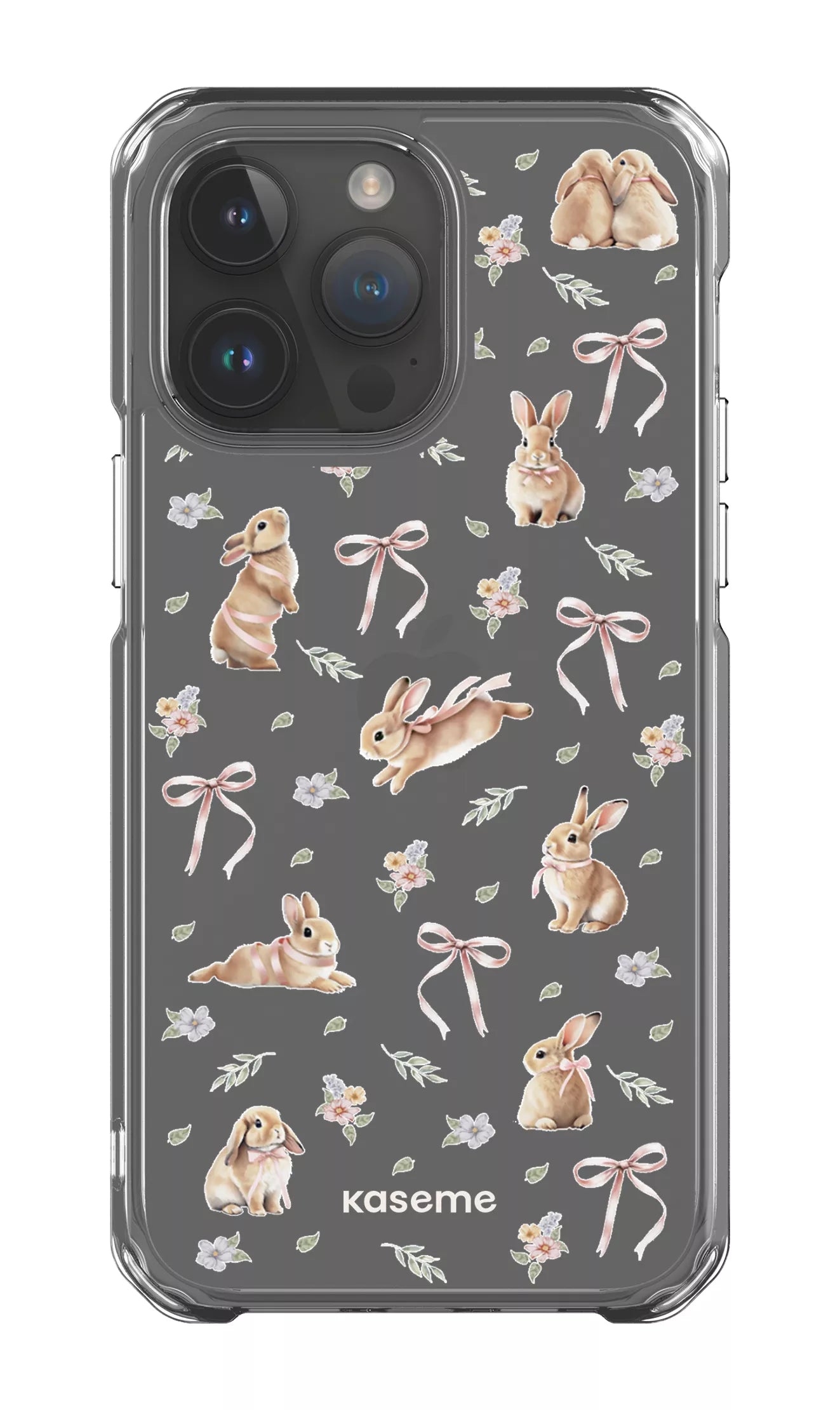 iPhone 14 Pro Max Clear Case Bunny Bloom Clear Case -