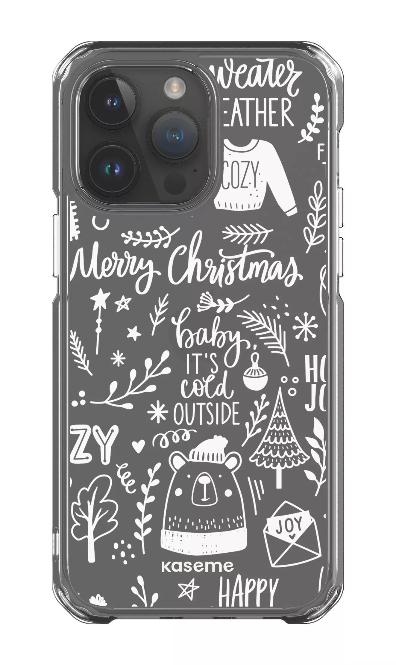 iPhone 14 Pro Max Clear Case Cold Nights Clear Case -