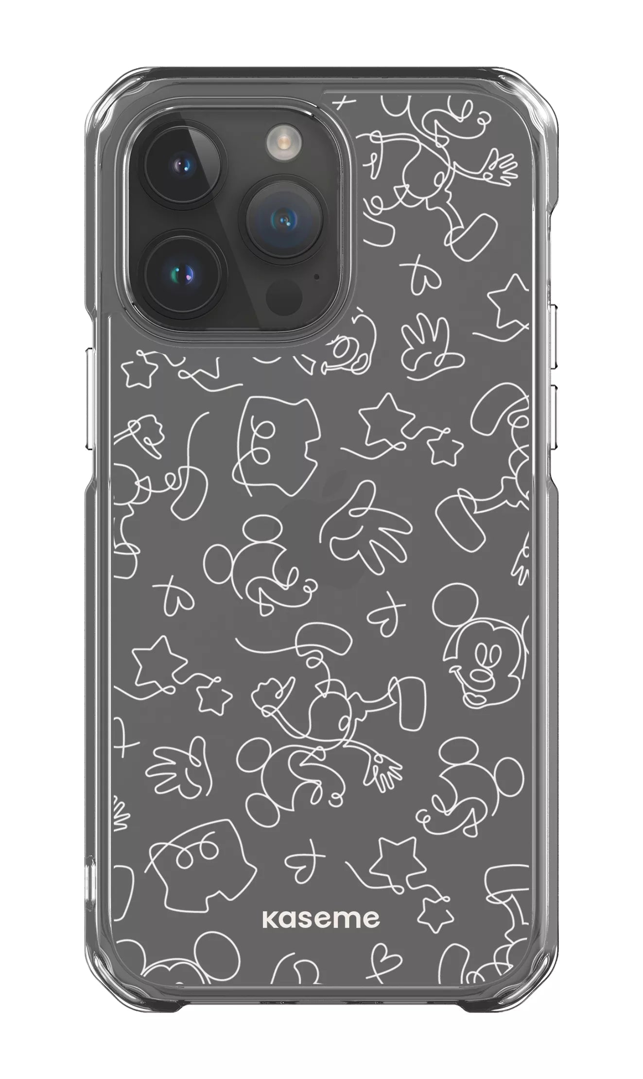 iPhone 14 Pro Max Clear Case Doodle Clear Case -