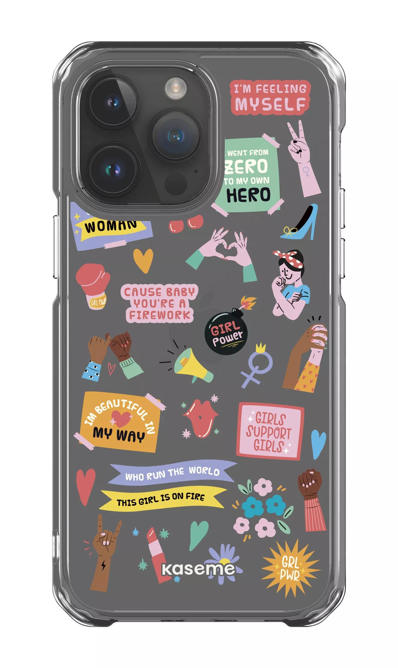 iPhone 14 Pro Max Clear Case Girl Boss Clear Case -