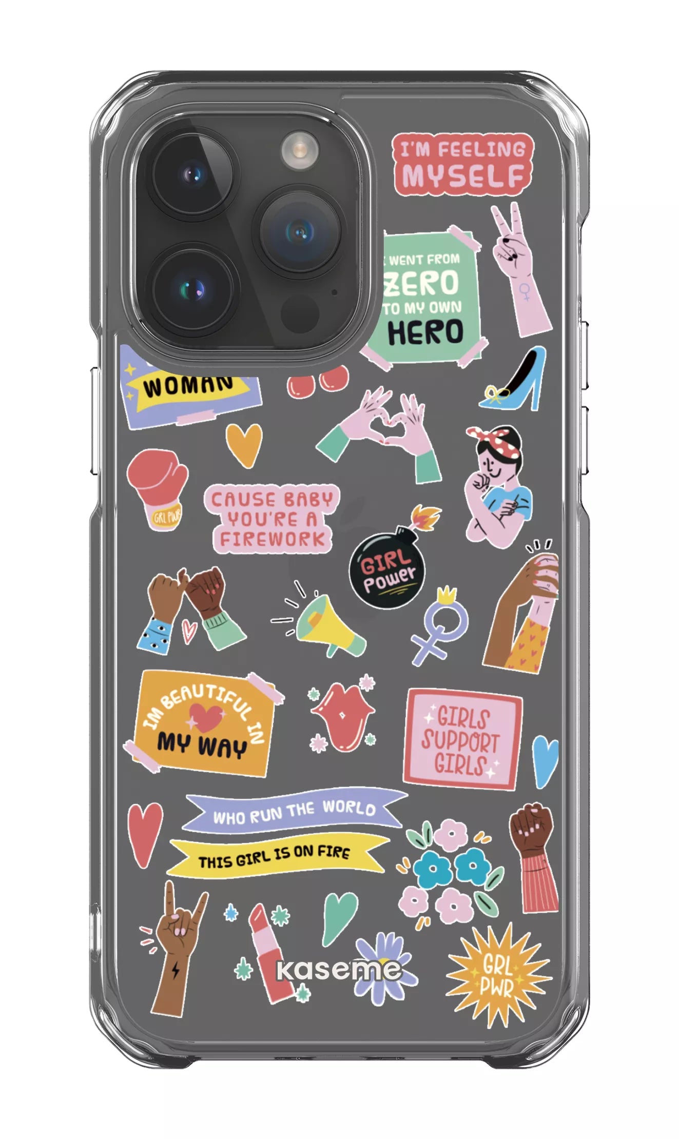 iPhone 14 Pro Max Clear Case Girl Boss Clear Case -