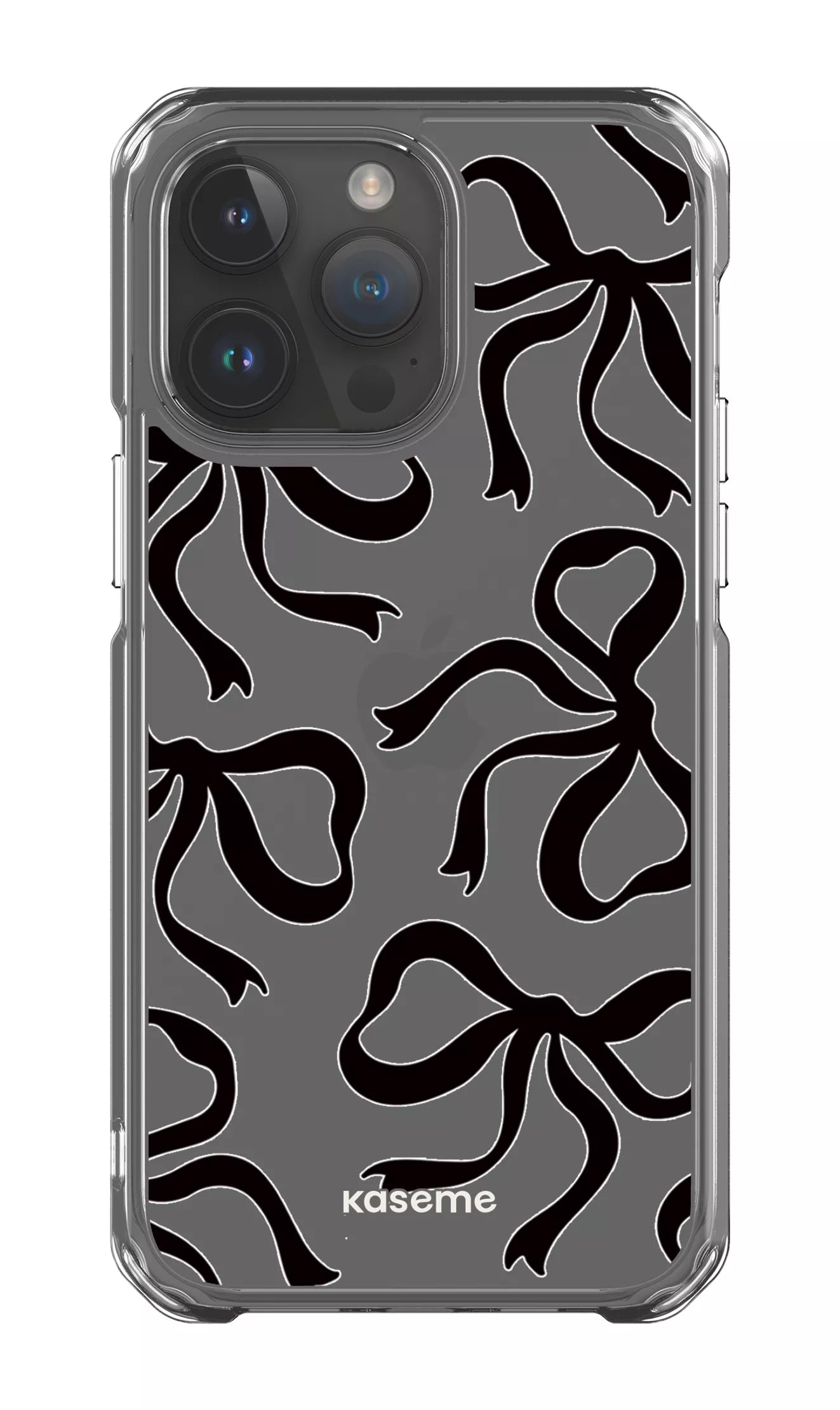 iPhone 14 Pro Max Clear Case Lace Black Clear Case -
