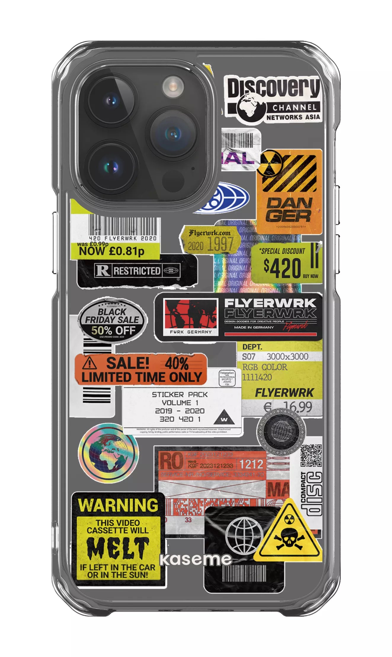 iPhone 14 Pro Max Clear Case Melt Clear Case -