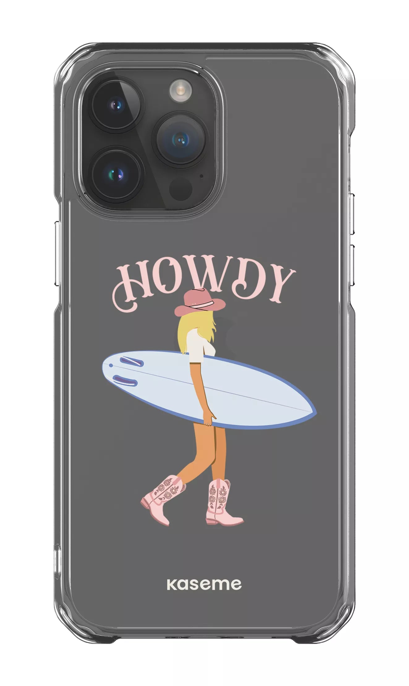 iPhone 14 Pro Max Clear Case Westsea Pink Clear Case -