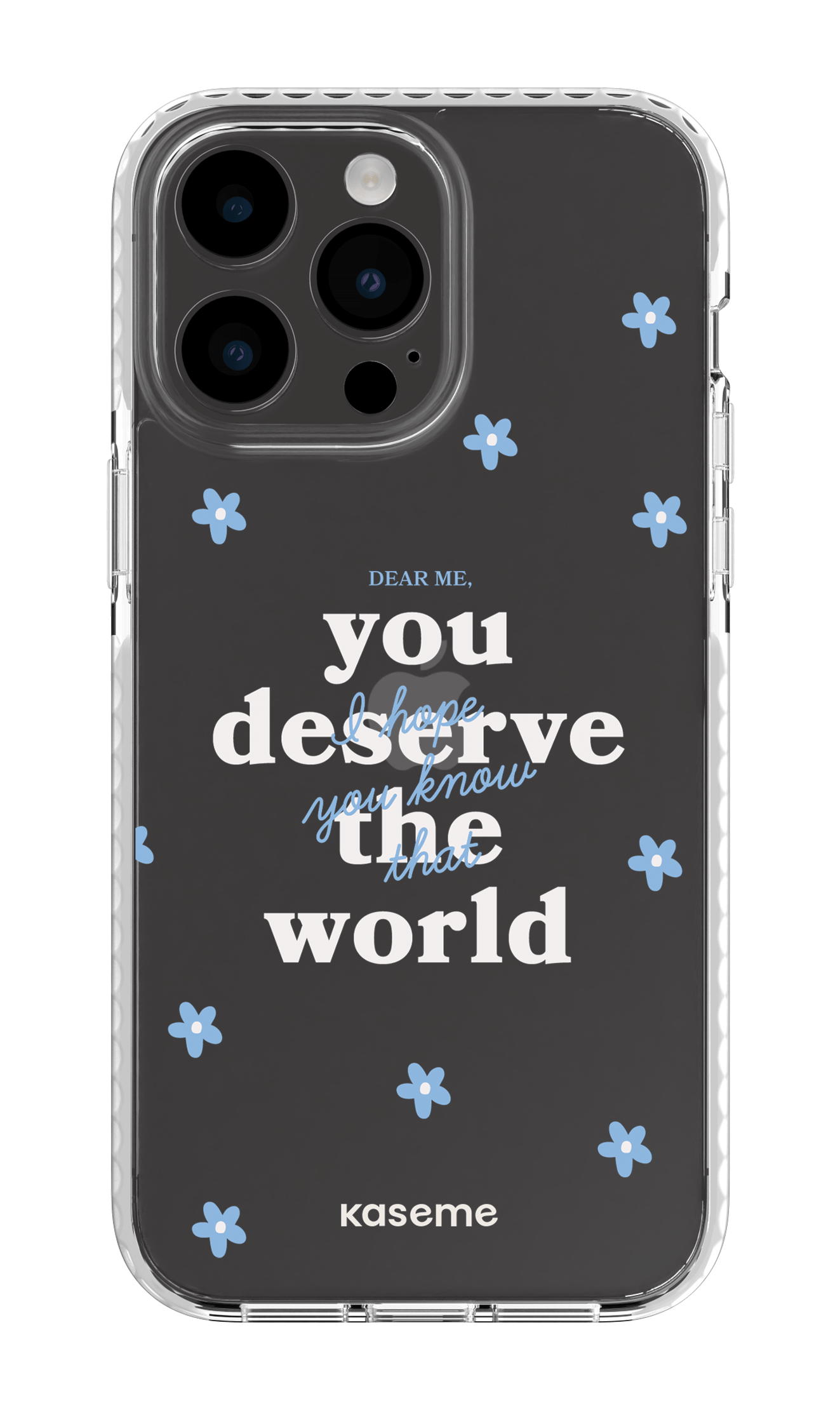 iPhone 14 Pro Max Clear Case White Dear Me Clear Case -