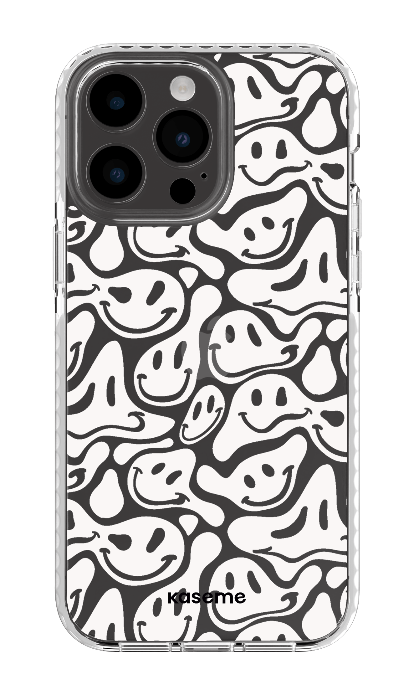 iPhone 14 Pro Max Clear Case White Dystopia Clear Case -