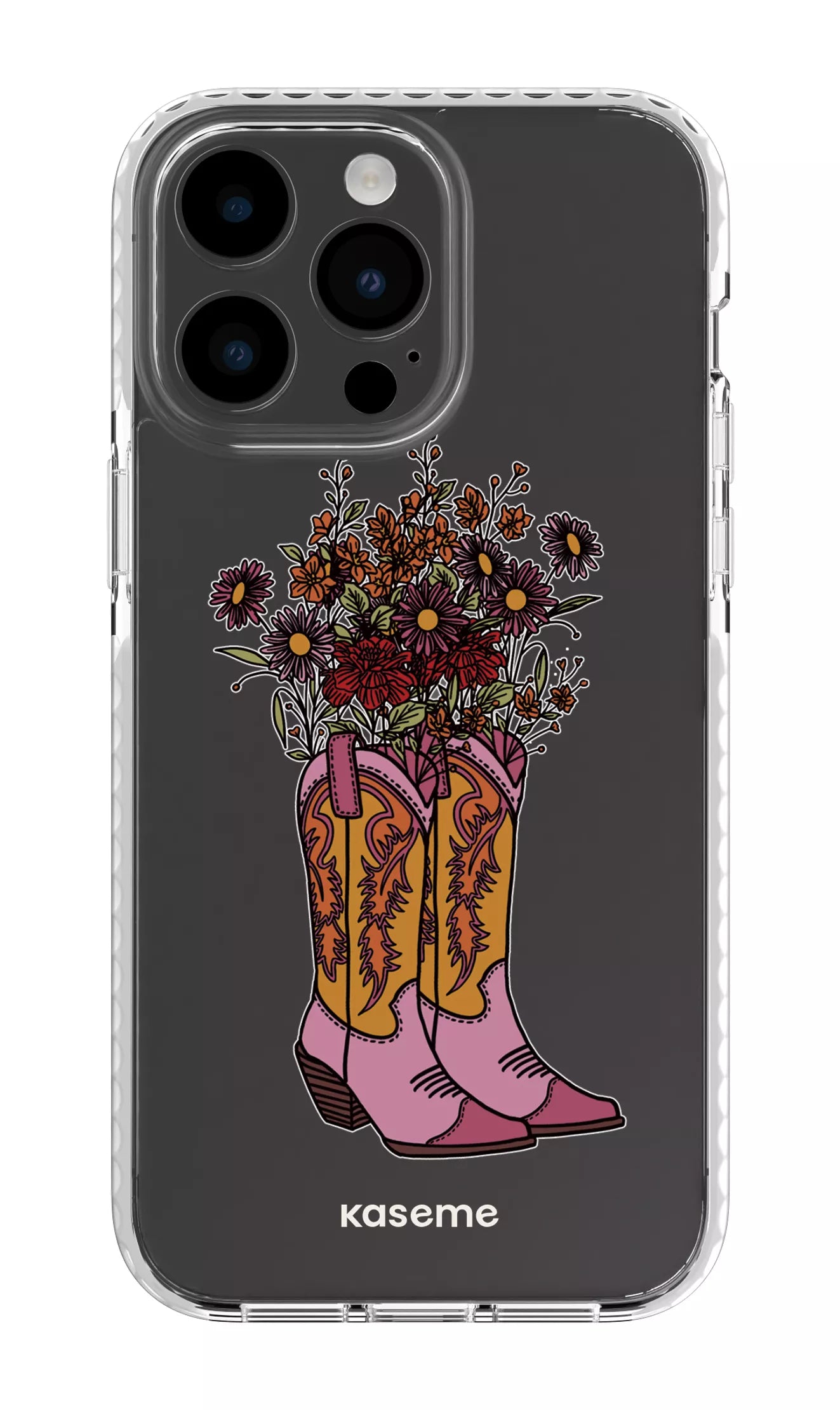 iPhone 14 Pro Max Clear Case White Howdy Clear Case -